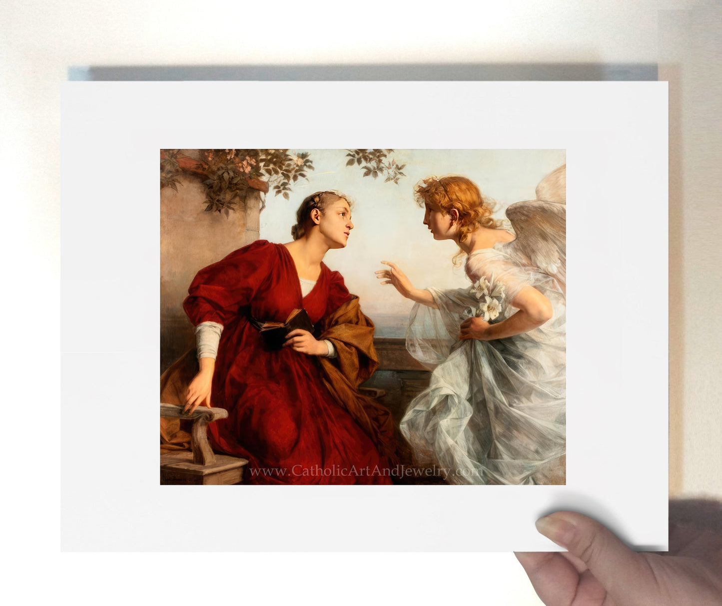 Ave Maria "The Annunciation" – Rudolf Bacher – 5 Sizes – Catholic Art Print - Catholic Art and Jewelry
