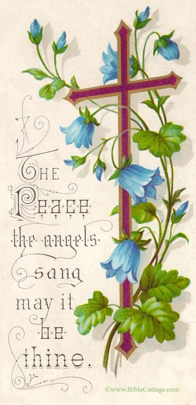 The Peace the Angels Sang May It Be Thine – Vintage Christian Art – Inspiring and Encouraging