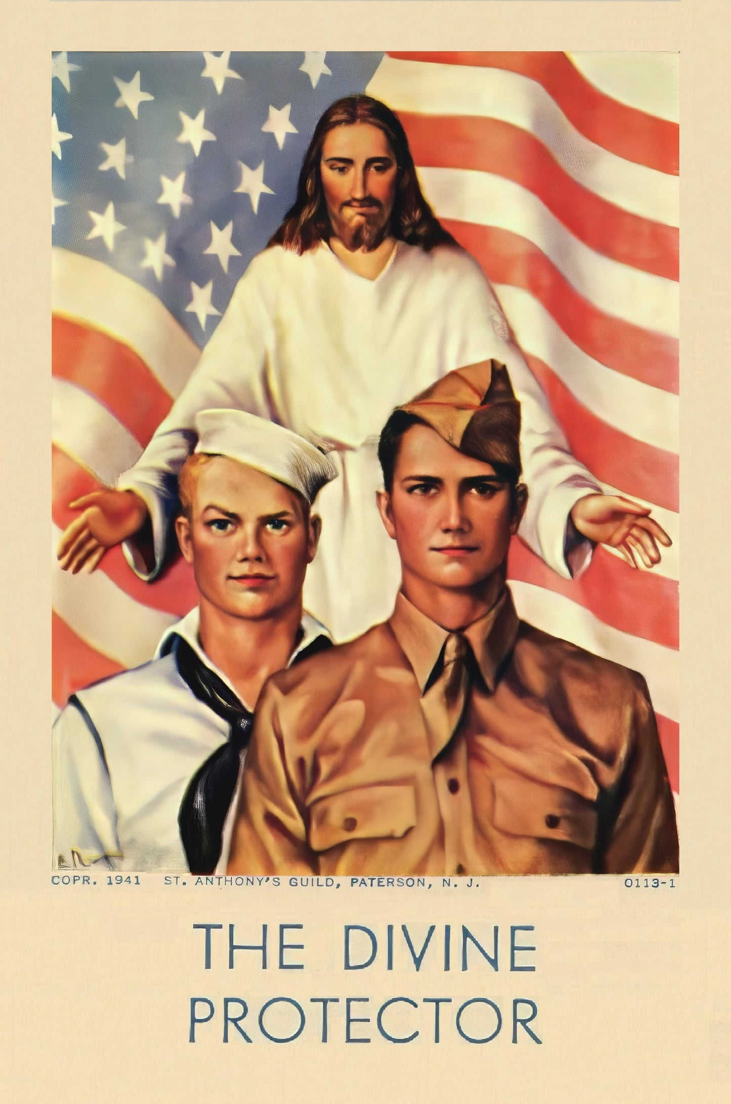 New! Veterans Holy Card – Soldiers-Sailors – Restored WWII Holy Card – Act of Contrition for Those in Danger of Dying– pack of 10/100/1000