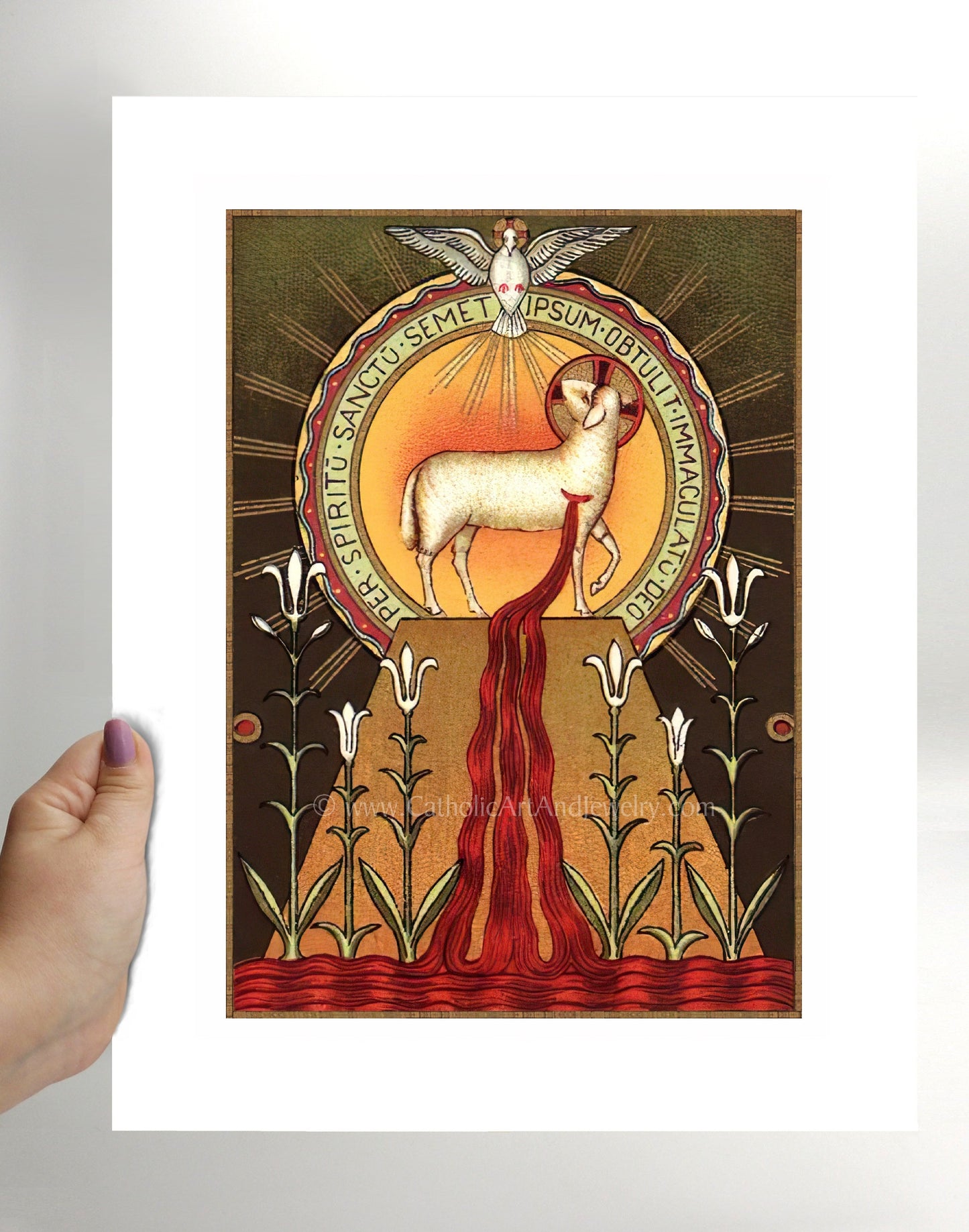 Blood of the Lamb – Benedictine Beuron Art – Catholic Art Print – Archival Quality - Catholic Art and Jewelry