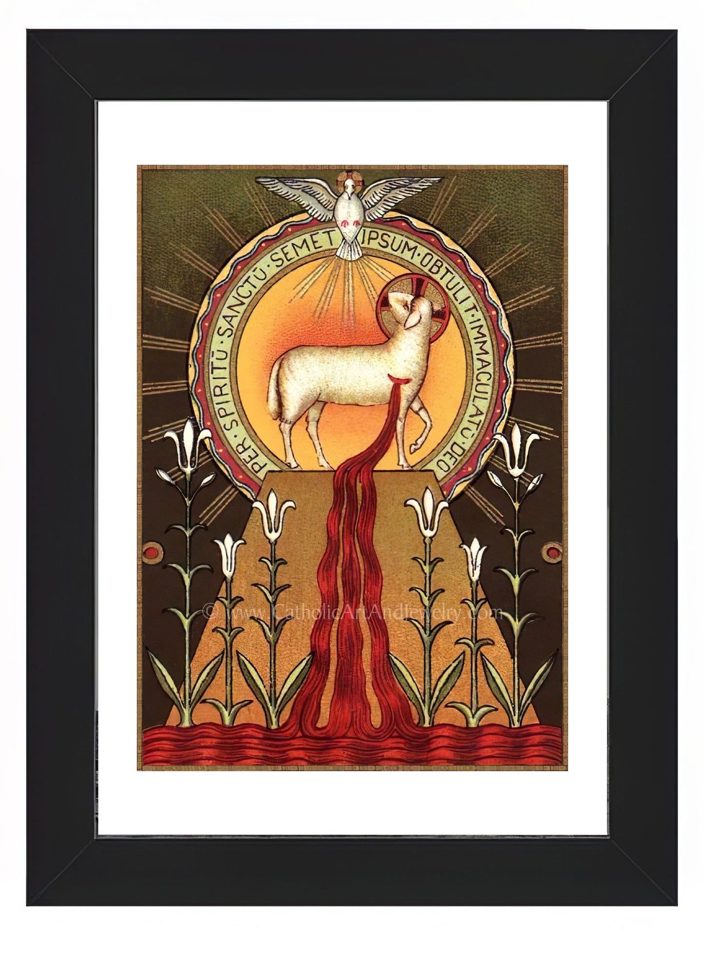Blood of the Lamb – Benedictine Beuron Art – Catholic Art Print – Archival Quality - Catholic Art and Jewelry