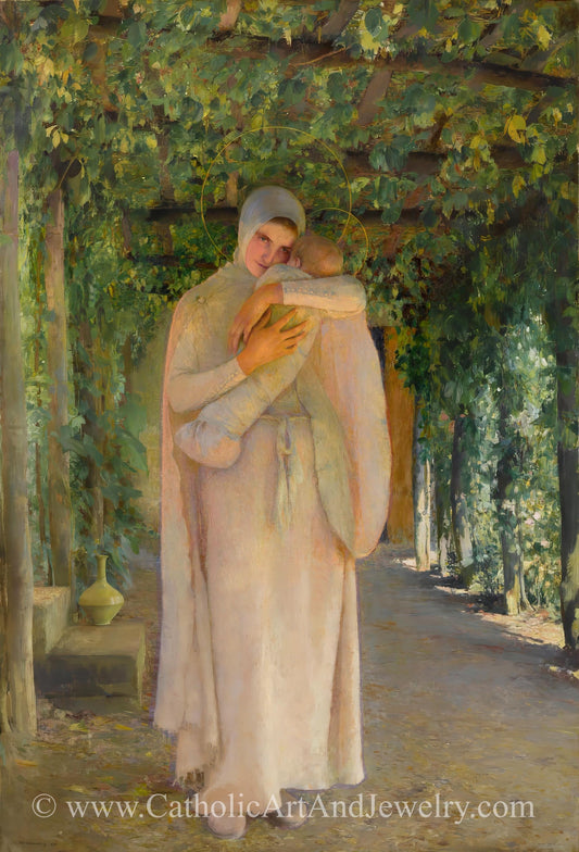 New! Madonna in the Trellis – Pascal Dagnan-Bouveret – Beautiful Catholic Art – Archival Quality