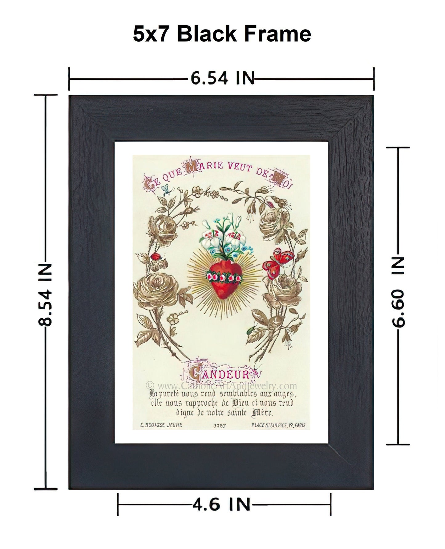 Candor – Based on a Vintage French Holy Card – Catholic Art - Catholic Art and Jewelry