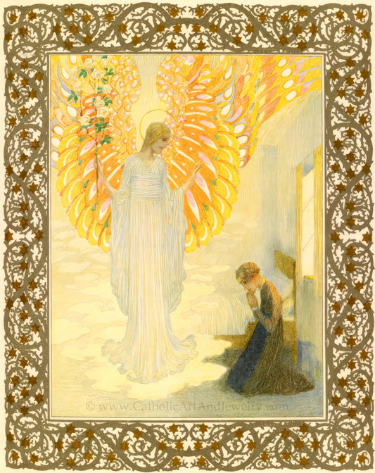 The Annunciation – Heinrich Lefler – 5 Sizes – Catholic Art Print