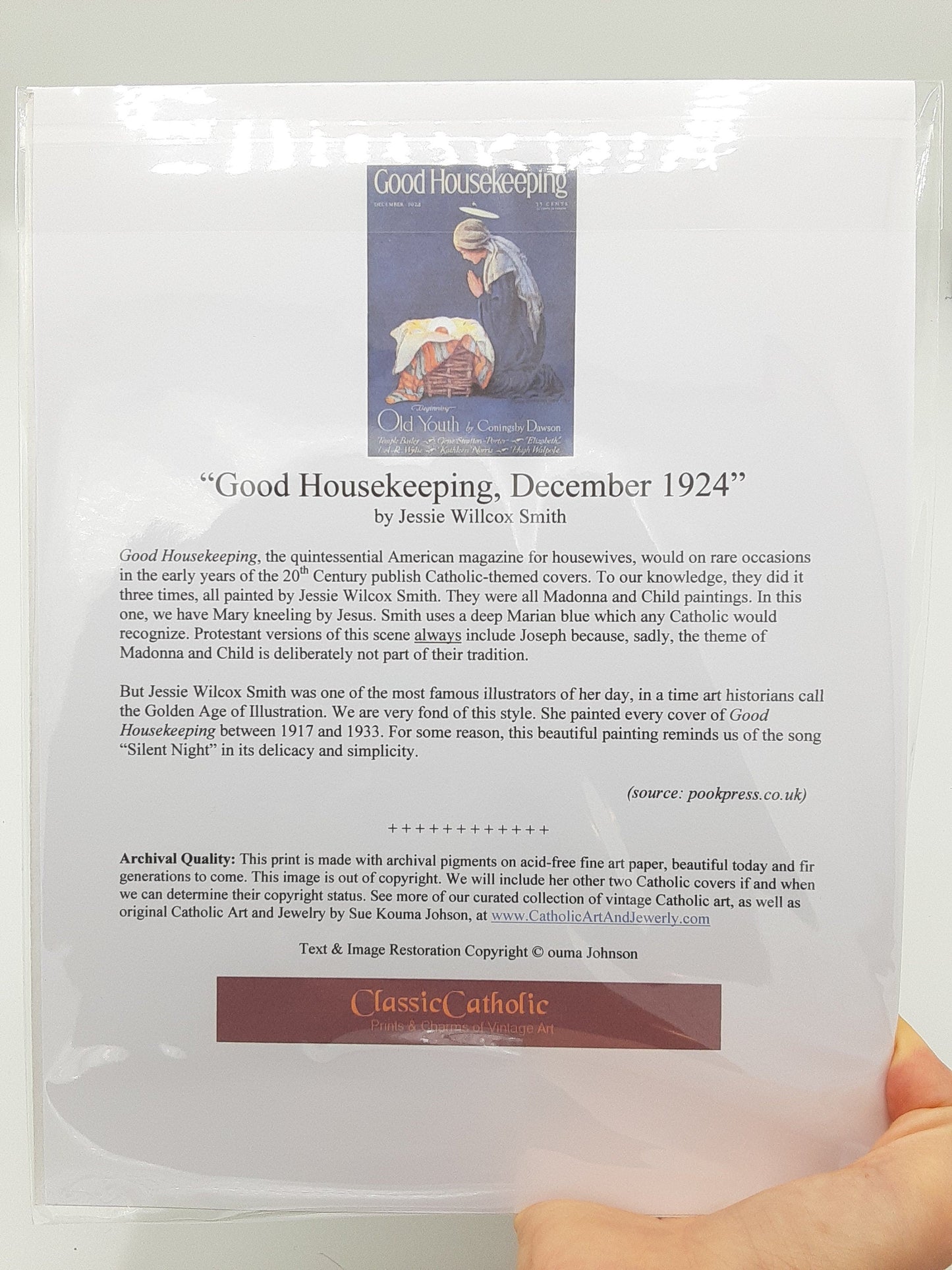 Christmas Woman's Home Companion – Madonna and Child – Jessie Willcox Smith – December 1910 – Catholic Art Print – Archival Quality - Catholic Art and Jewelry