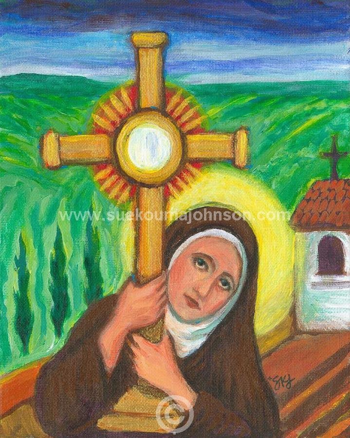 Clare of Assisi Ornament - Catholic Art and Jewelry