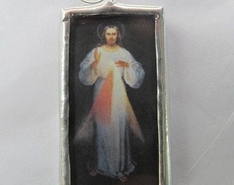 Divine Mercy Catholic Soldered Medal - St Faustina - Confirmation Gift - Easter Gift - Catholic Art and Jewelry