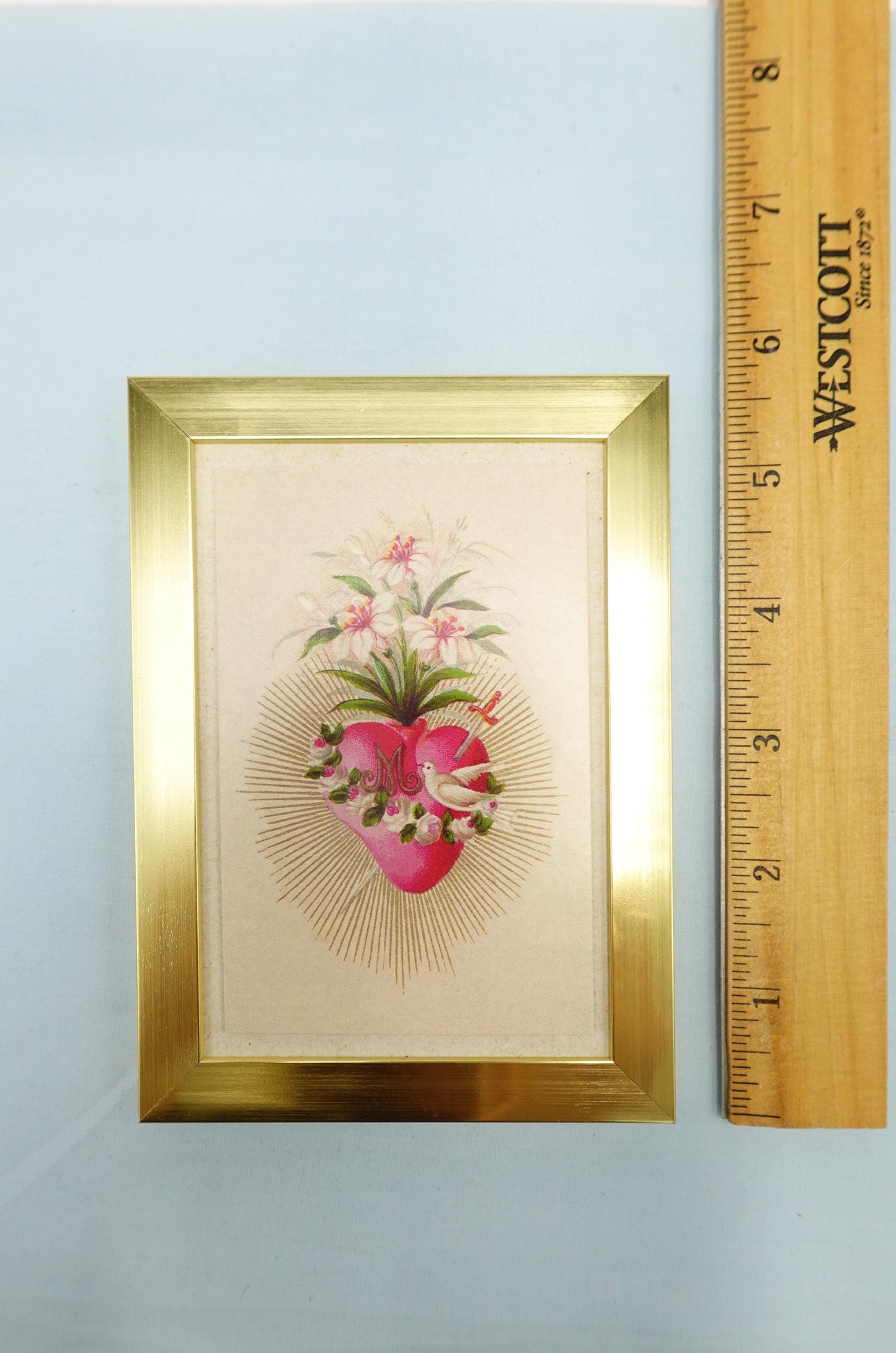 New! Immaculate Heart of Mary – Framed Miniature – Catholic Keepsake