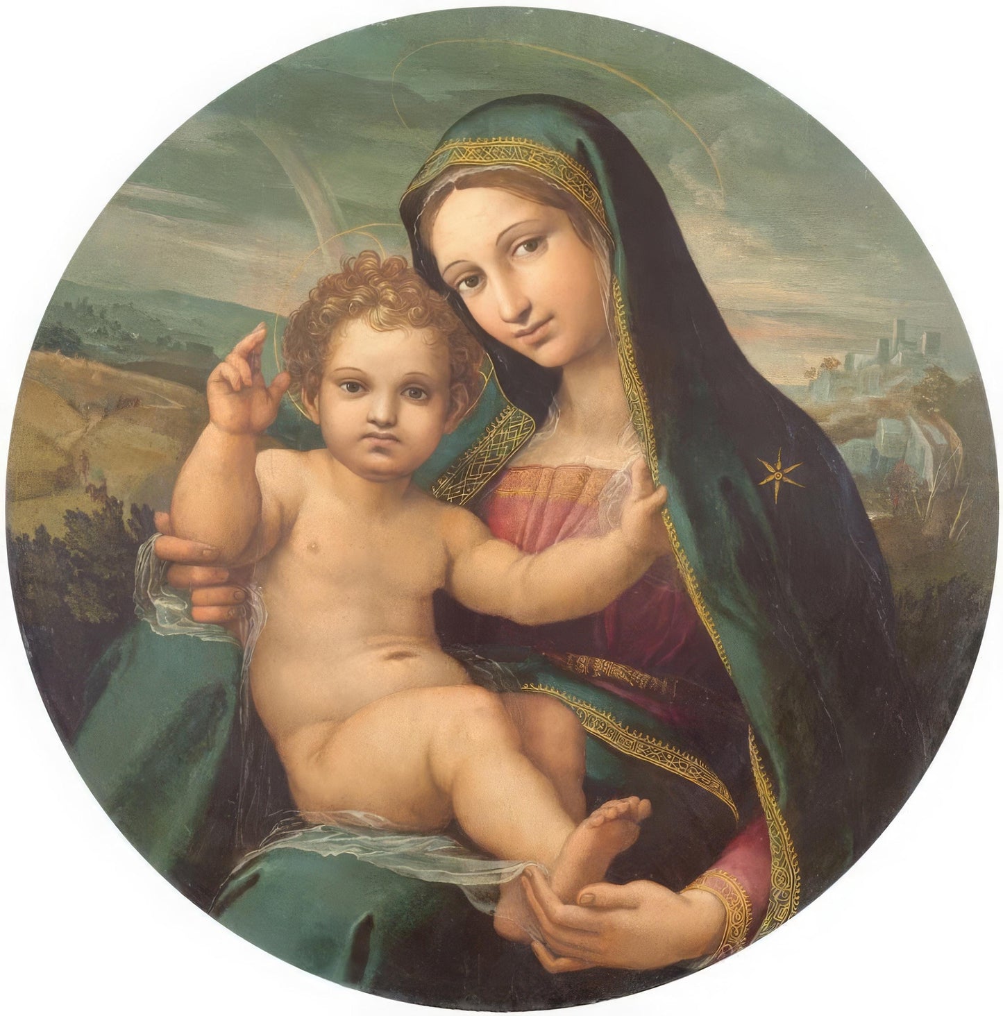 New! Madonna and Child – Giulio Licinio – 3" Catholic Sticker – High Quality Vinyl
