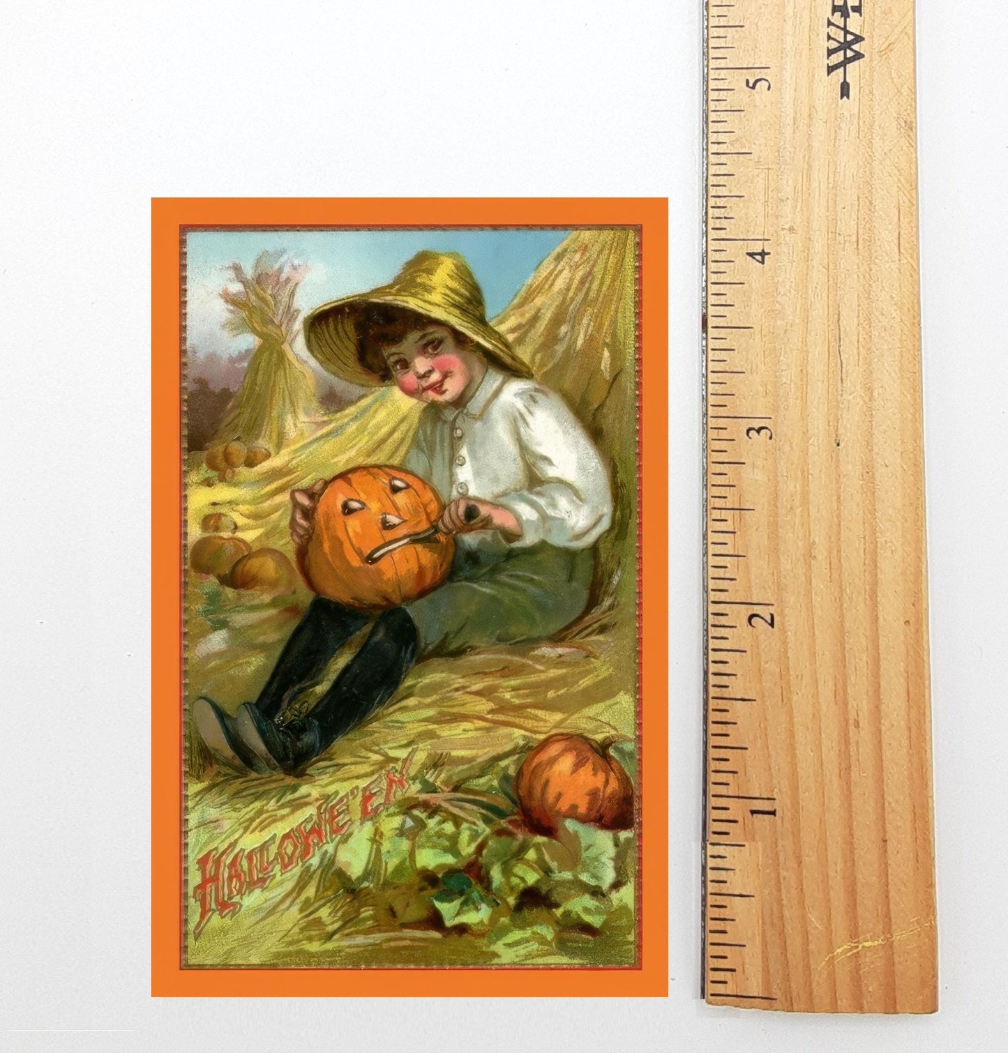 New! Halloween Harvest Holy Card! – Prayer Card – All Hallows' Eve – pack of 10/100/1000