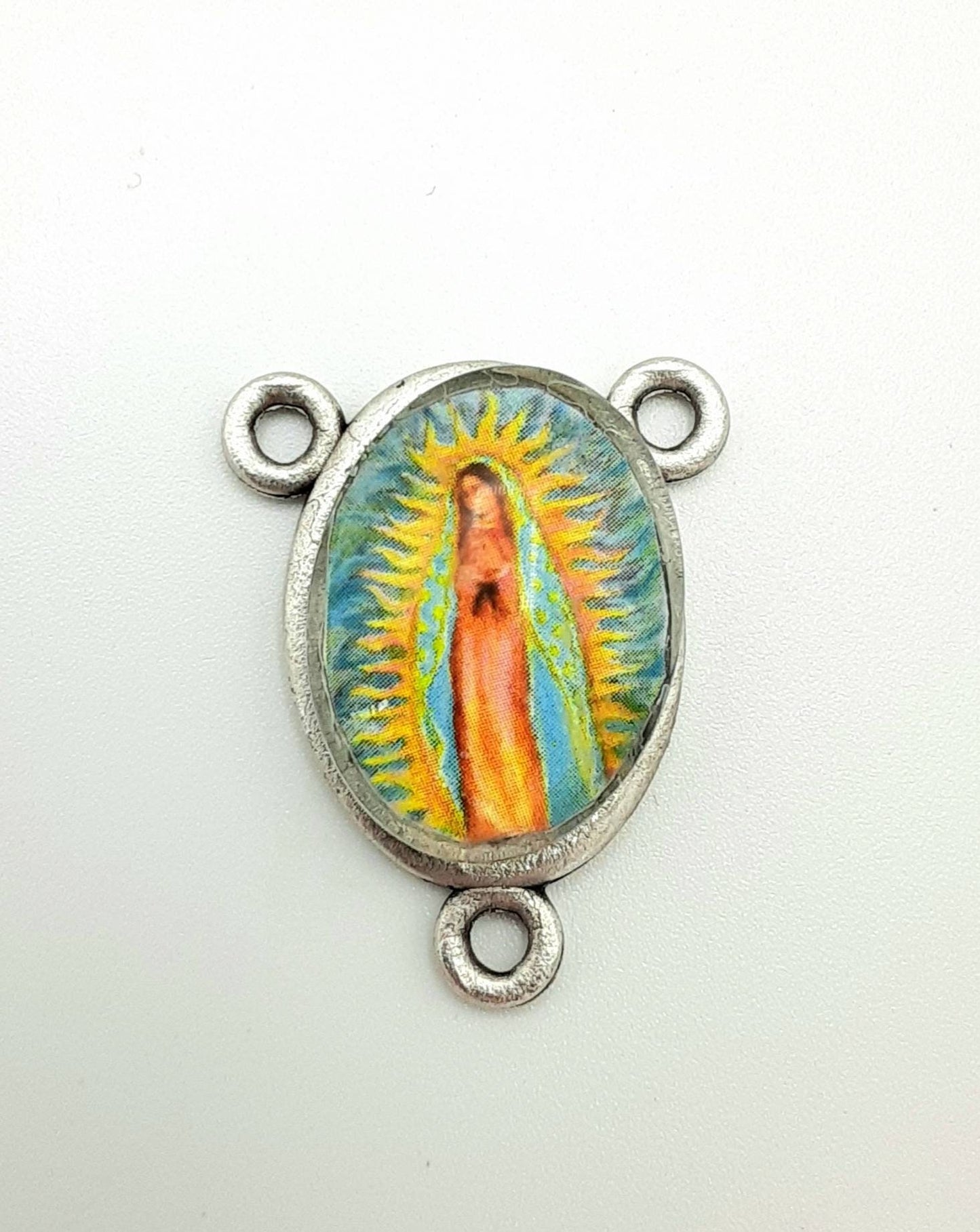 Our Lady of Guadalupe Oval Rosary Centerpiece