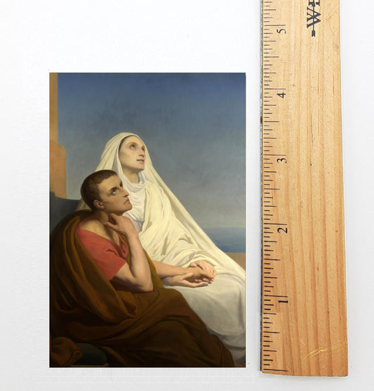 Holy Card – St Monica – Prayer for Wayward Children – pack of 10/100/1000 – Restored Vintage Holy Card