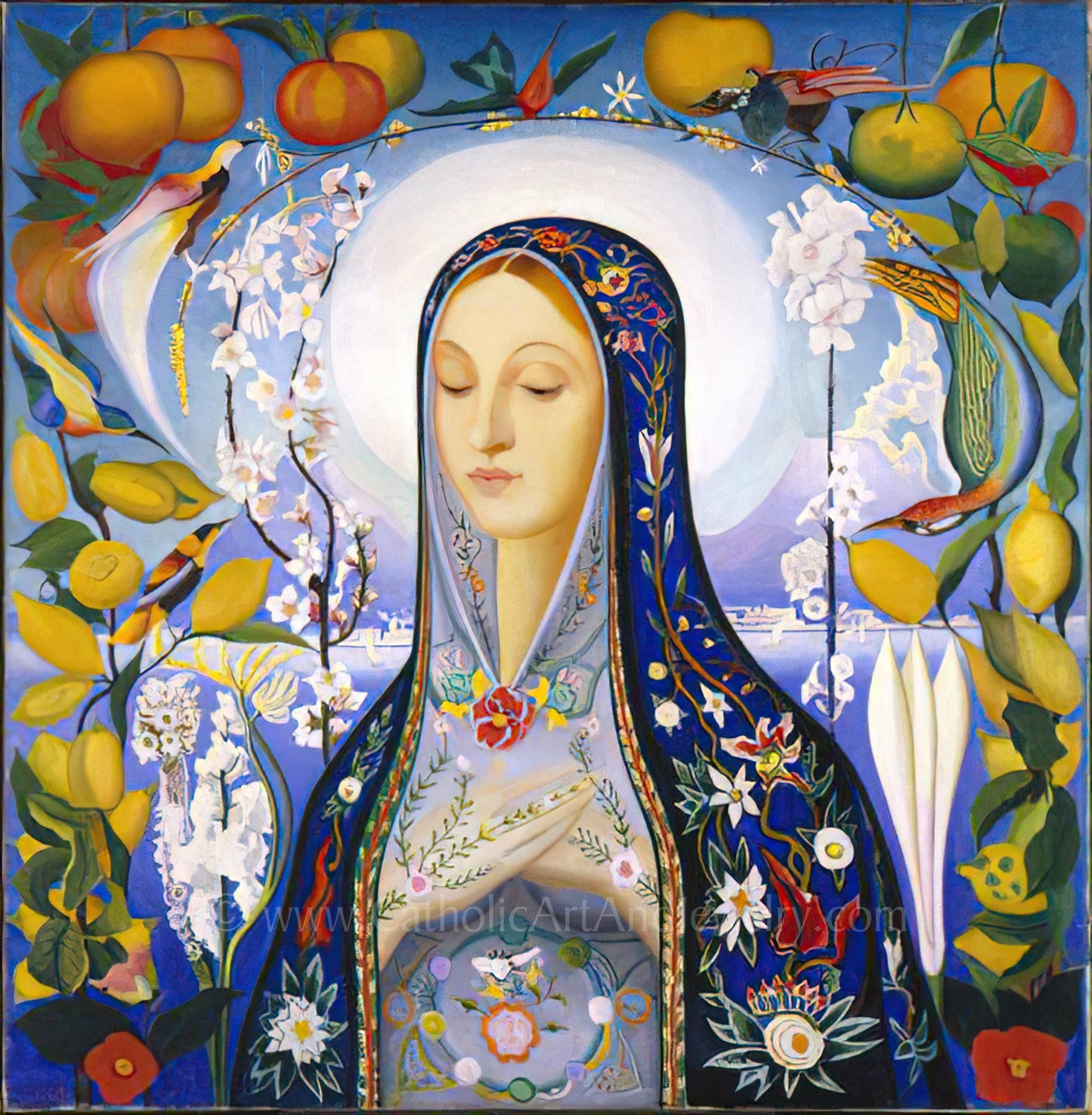 The Virgin by Joseph Stella – 4" – "Adorable-Sized" for Nook or Table