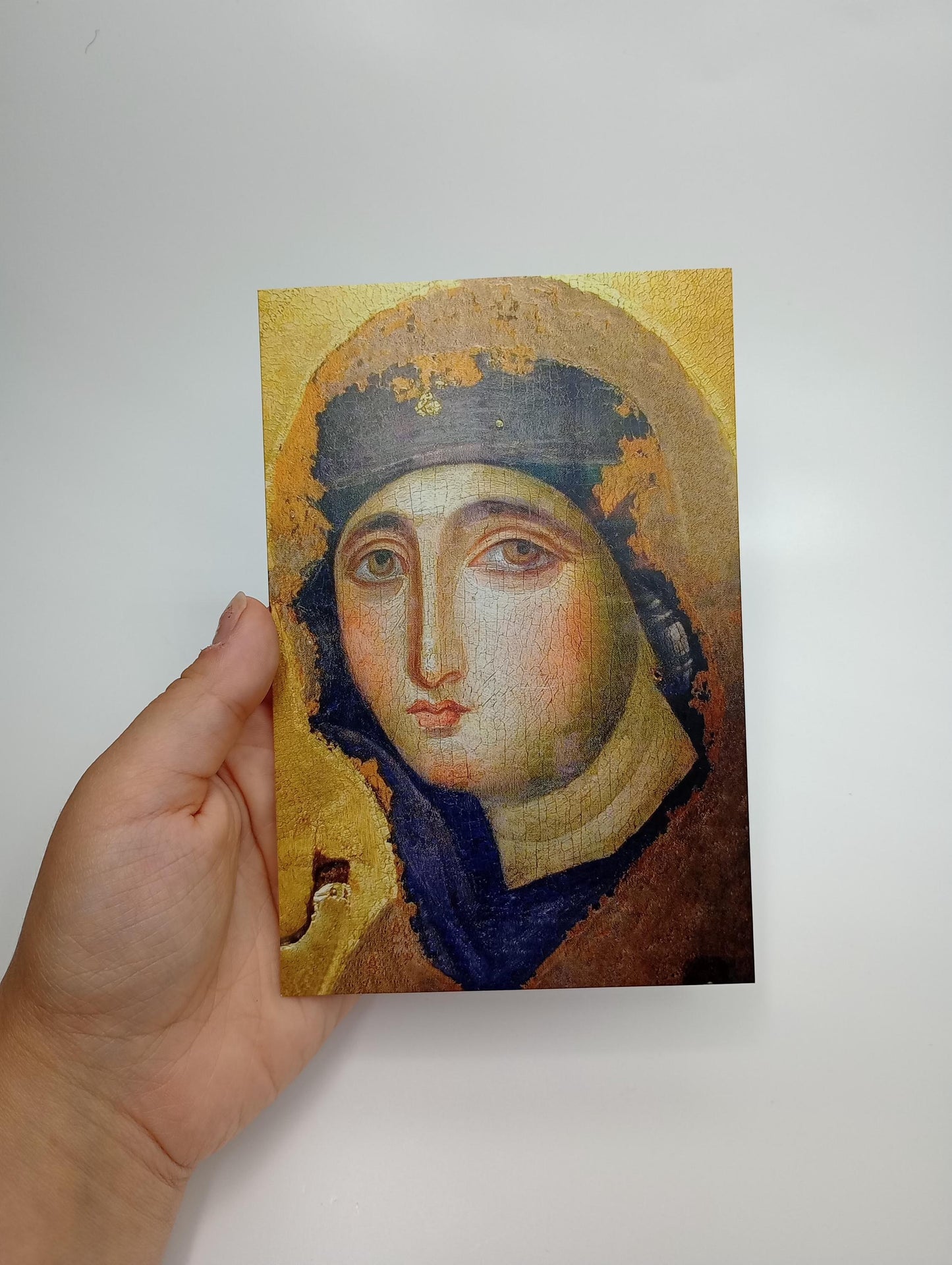 Oldest Icon of Mary in Rome – Postcard / 4x6 Holy Card – pack of 3, 10, or 100 – Advocata Nostra from Roman Times