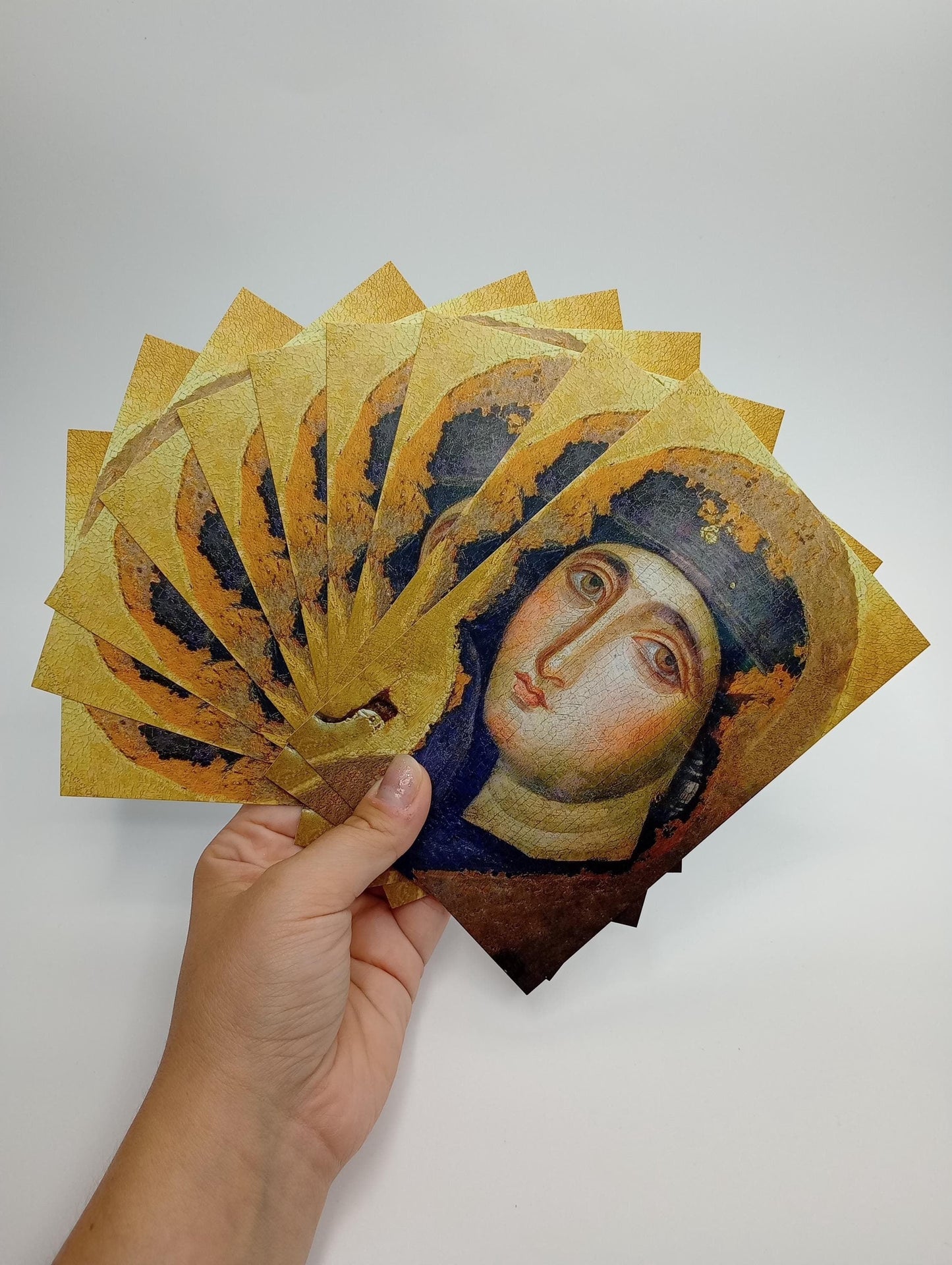 Oldest Icon of Mary in Rome – Postcard / 4x6 Holy Card – pack of 3, 10, or 100 – Advocata Nostra from Roman Times