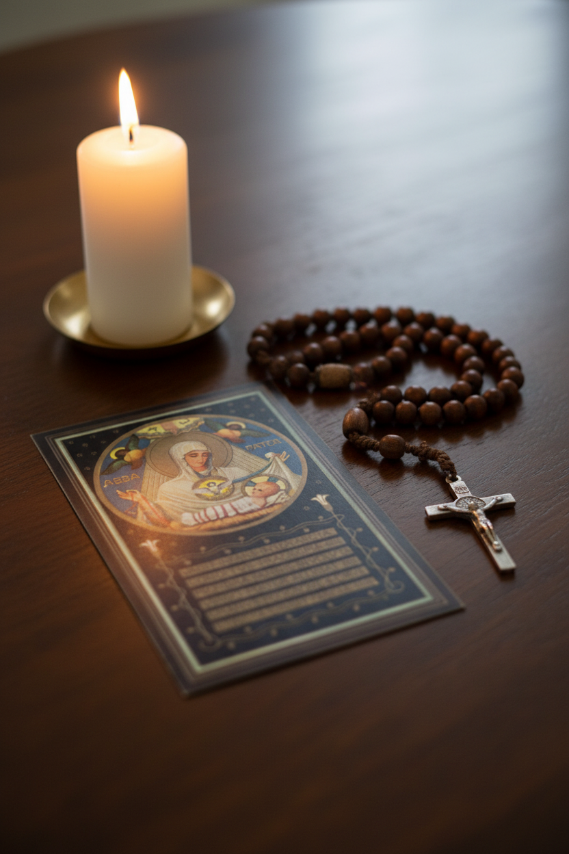 Benedictine Christmas Holy Cards – Restored Holy Card from Germany – pack of 10/100/1000