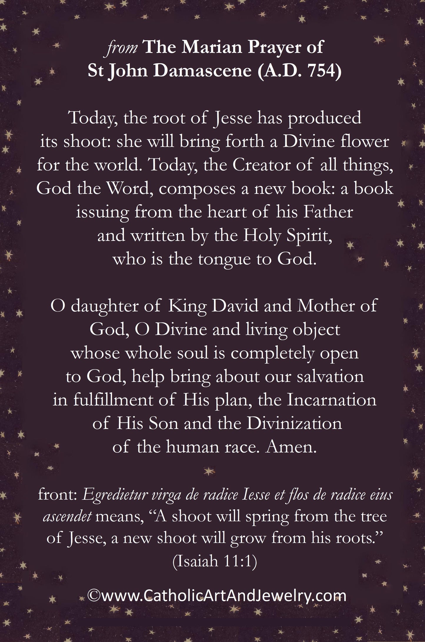 Holy Card – Tree of Jesse – pack of 10/100/1000 – Restored Vintage Holy Card