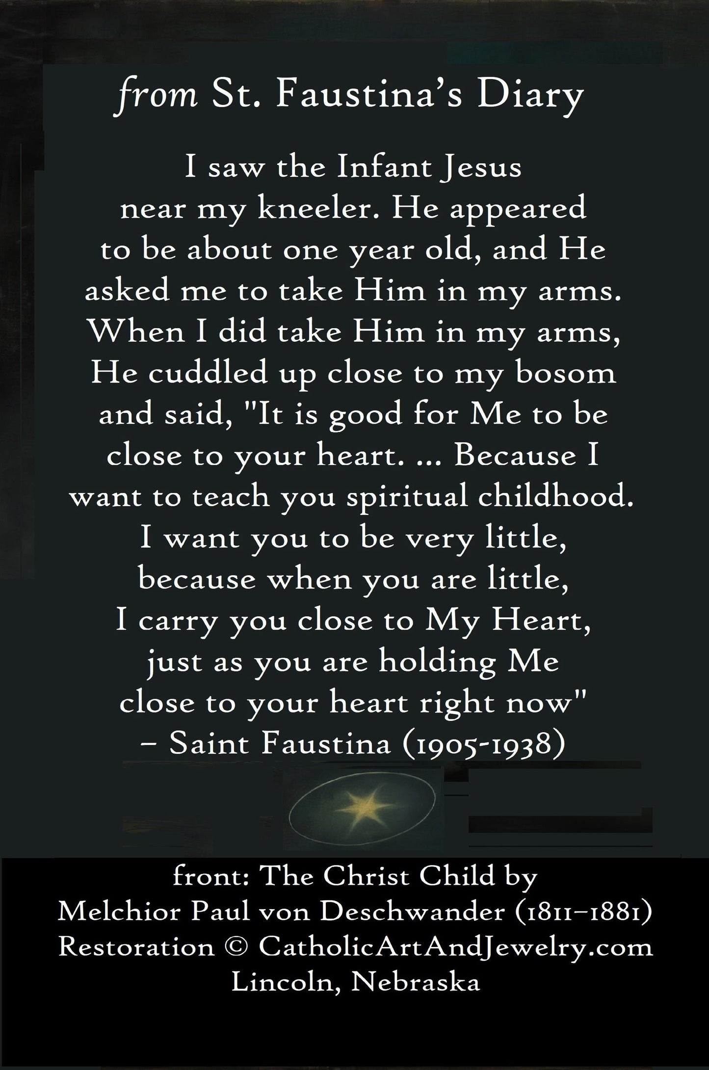 Christmas Holy Card #13 – The Christ Child – pack of 10/100/1000 – Stocking Stuffer – Christ in Christmas! – Restored Vintage Card