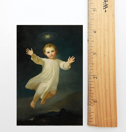 Christmas Holy Card #13 – The Christ Child – pack of 10/100/1000 – Stocking Stuffer – Christ in Christmas! – Restored Vintage Card