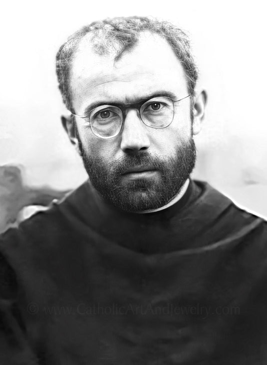 St. Maximilian Kolbe – Younger – Restored Photograph – 3 sizes – Catholic Art Print