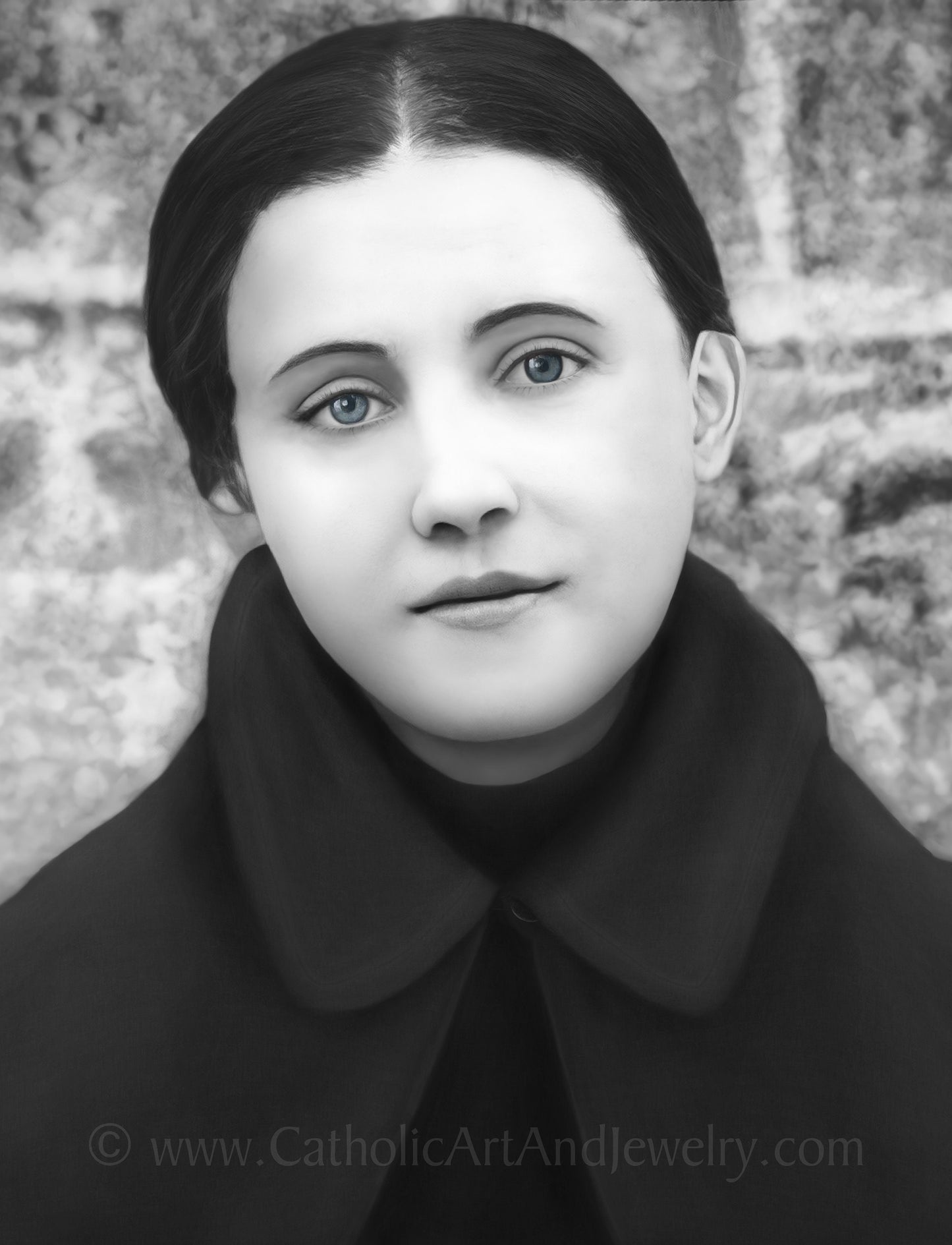 St. Gemma–Vivid Restoration! – Exclusive Photo Restoration – Younger Gemma – 3 Sizes – "Daughter of the Passion of Christ"