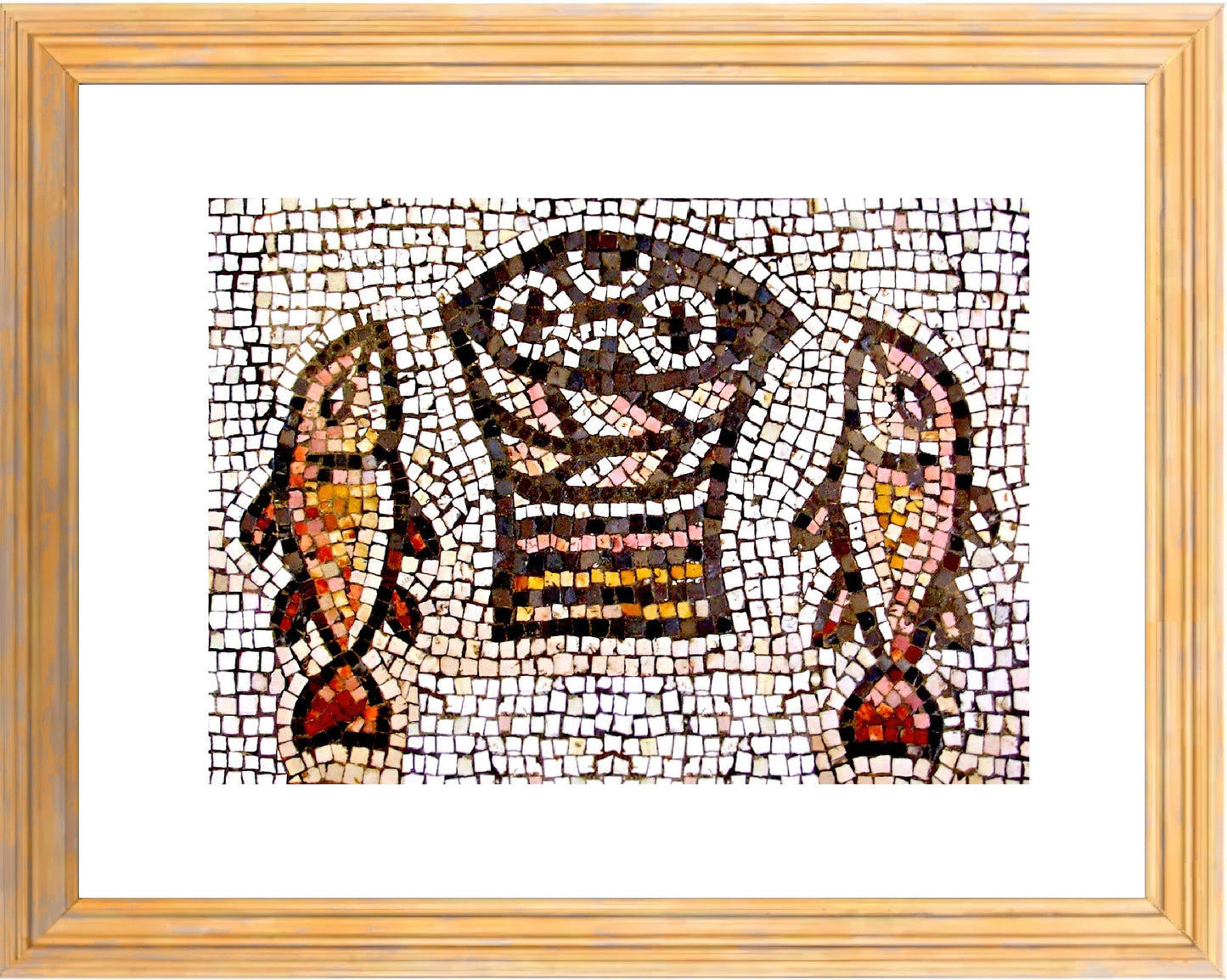 Loaves and Fish–5th Century Christian Mosaic – Near Capernaum – 3 sizes – Catholic Art Print – Archival Quality
