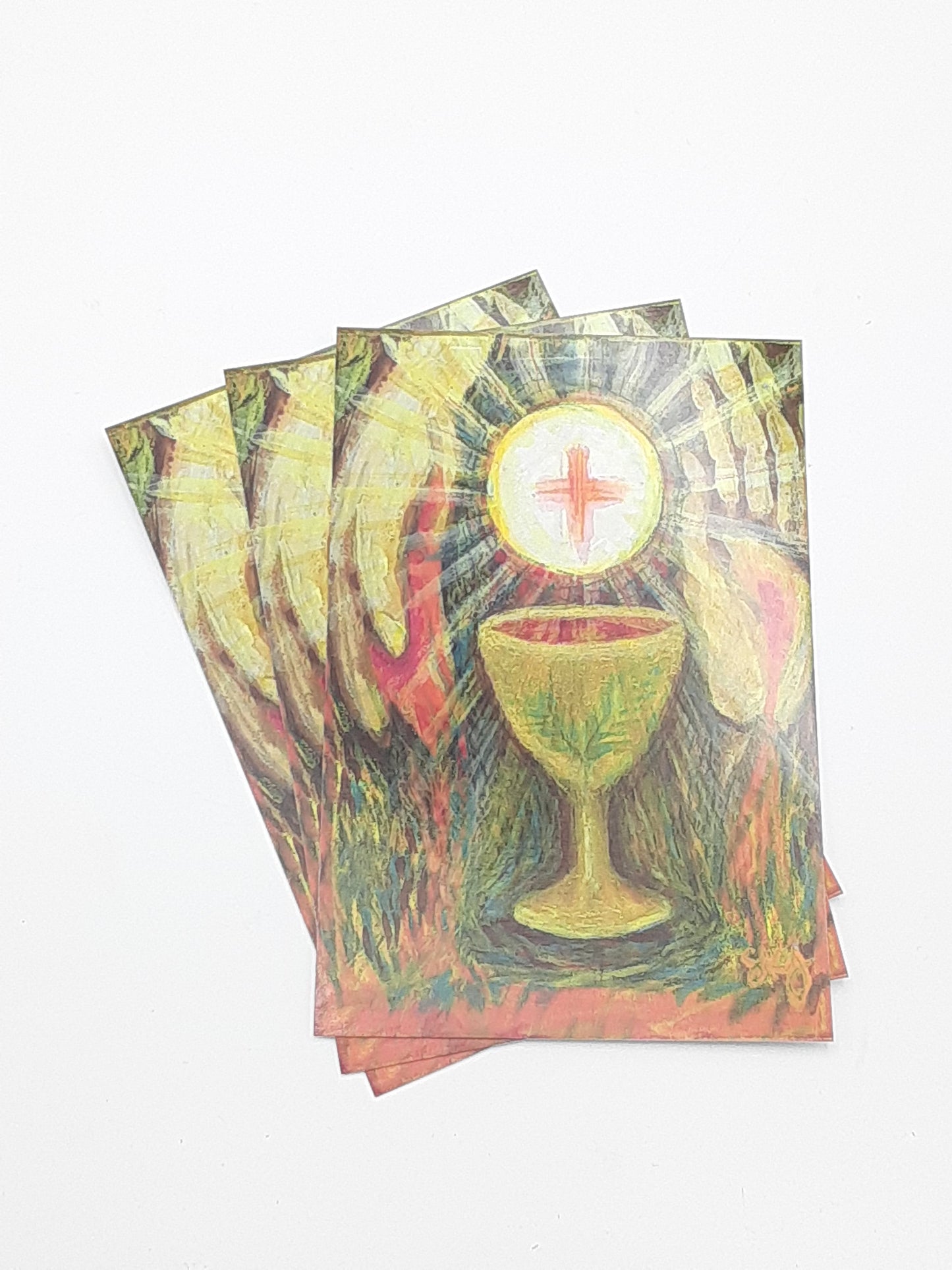 Eucharistic Image "By His Blood" Postcard
