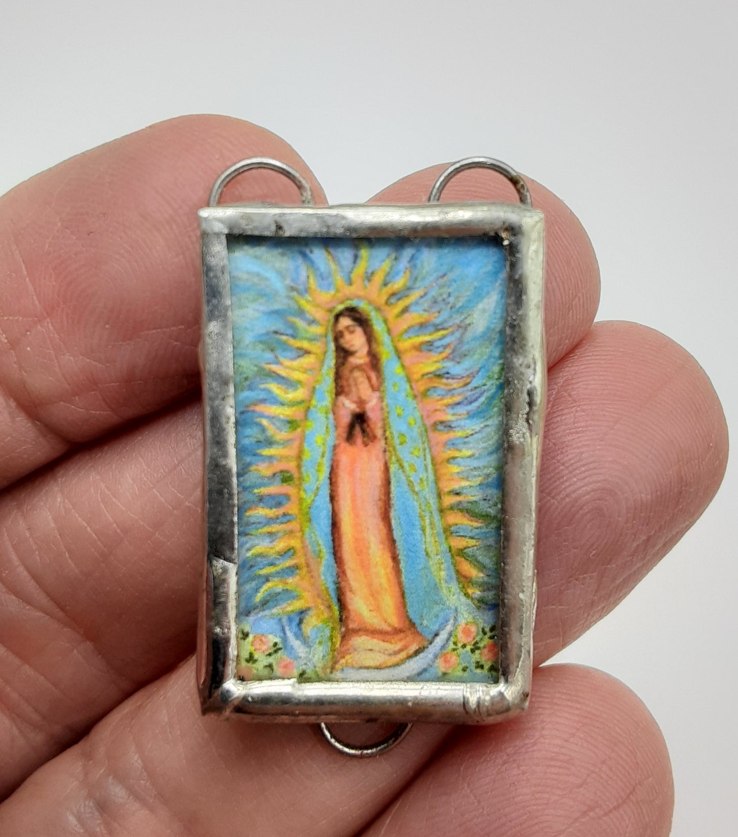 Our Lady of Guadalupe Rosary Centerpiece