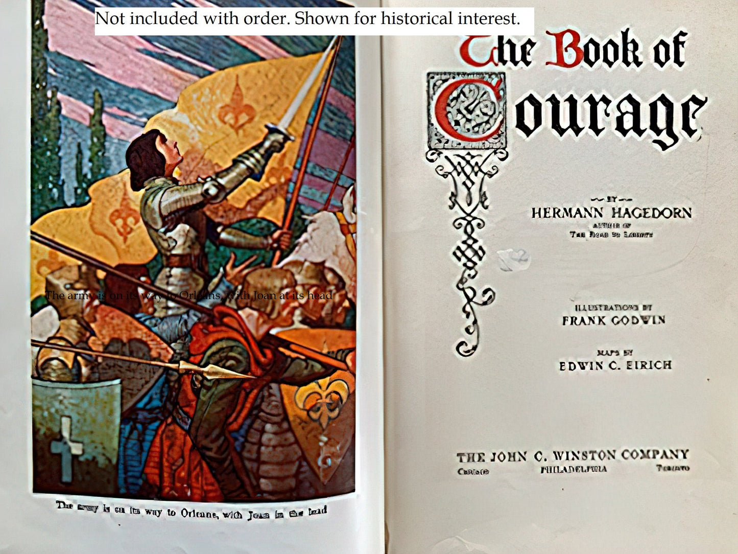 St Joan of Arc – by Frank Godwin– Two Sizes – Catholic Art Print – Archival Quality
