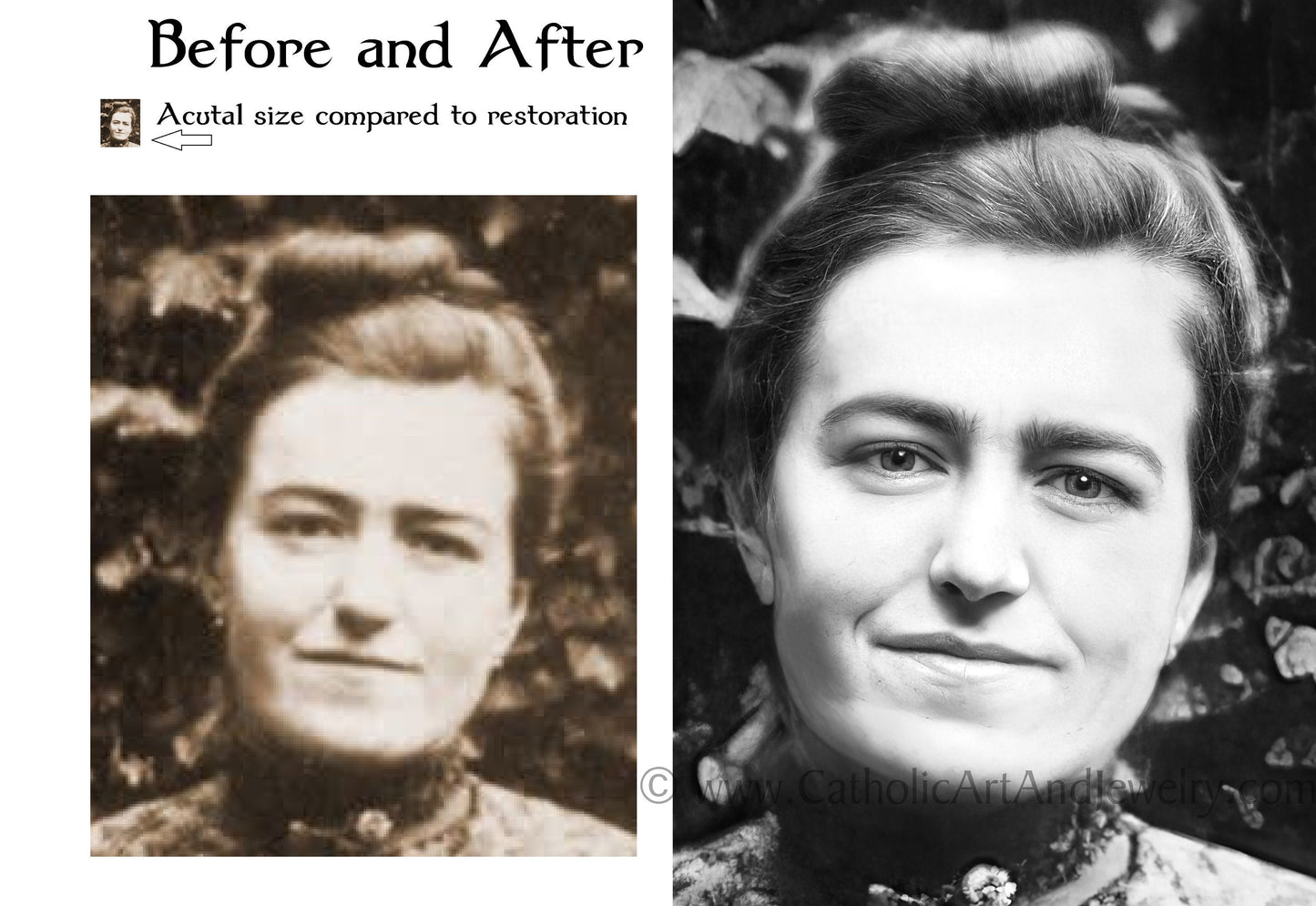 Leonie Martin, Servant of God – Exclusive Restoration! – Vivid Photo – Sister of Saint Therese – Catholic Gift