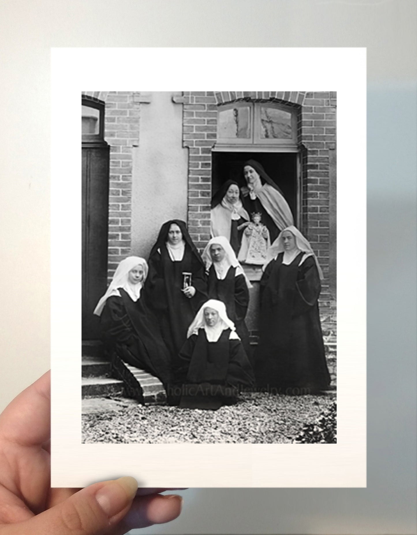 Saint Thérèse with Nuns at Carmel – Exclusive Restoration! – Saint Photo – Catholic Gift
