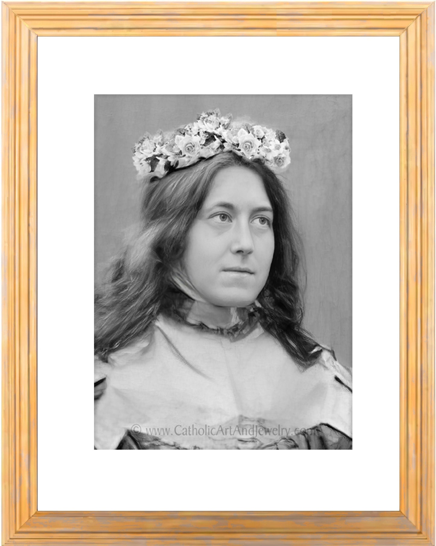 St Therese–L'enfant Age 3 – Exclusive Photo Restoration!