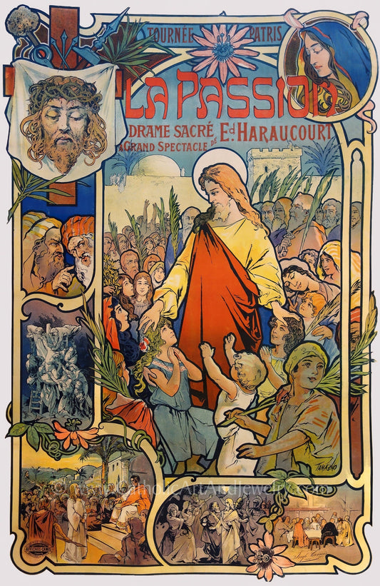 The Passion Play –4 Sizes – by Francisco Tamagno – Catholic Art Print – Archival Quality