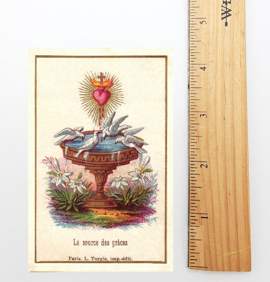 Source of Graces Holy Card – pack of 10/100/1000 – Restored Vintage Holy Card
