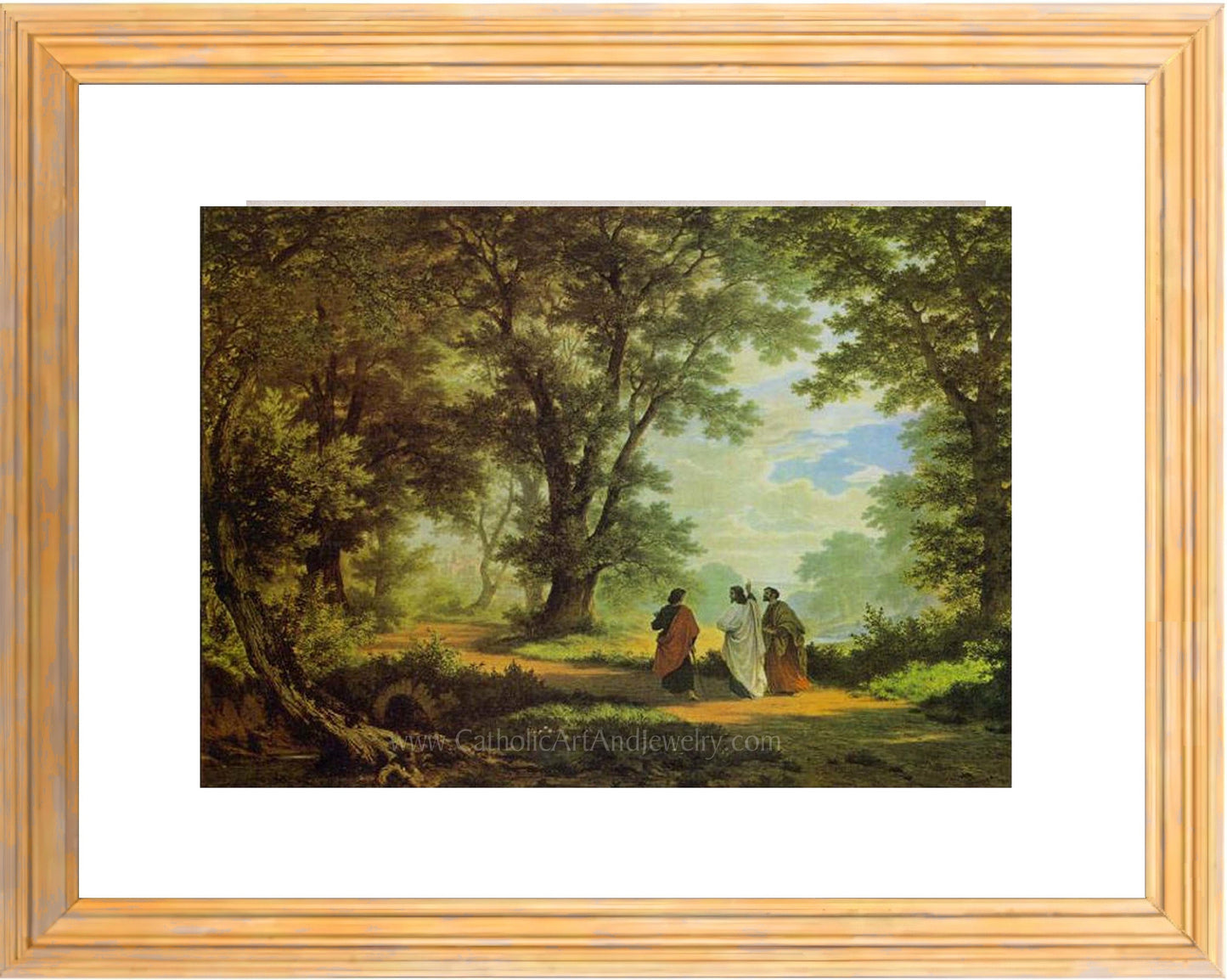 Road to Emmaus – 3 sizes – Robert Zünd – Catholic Art Print