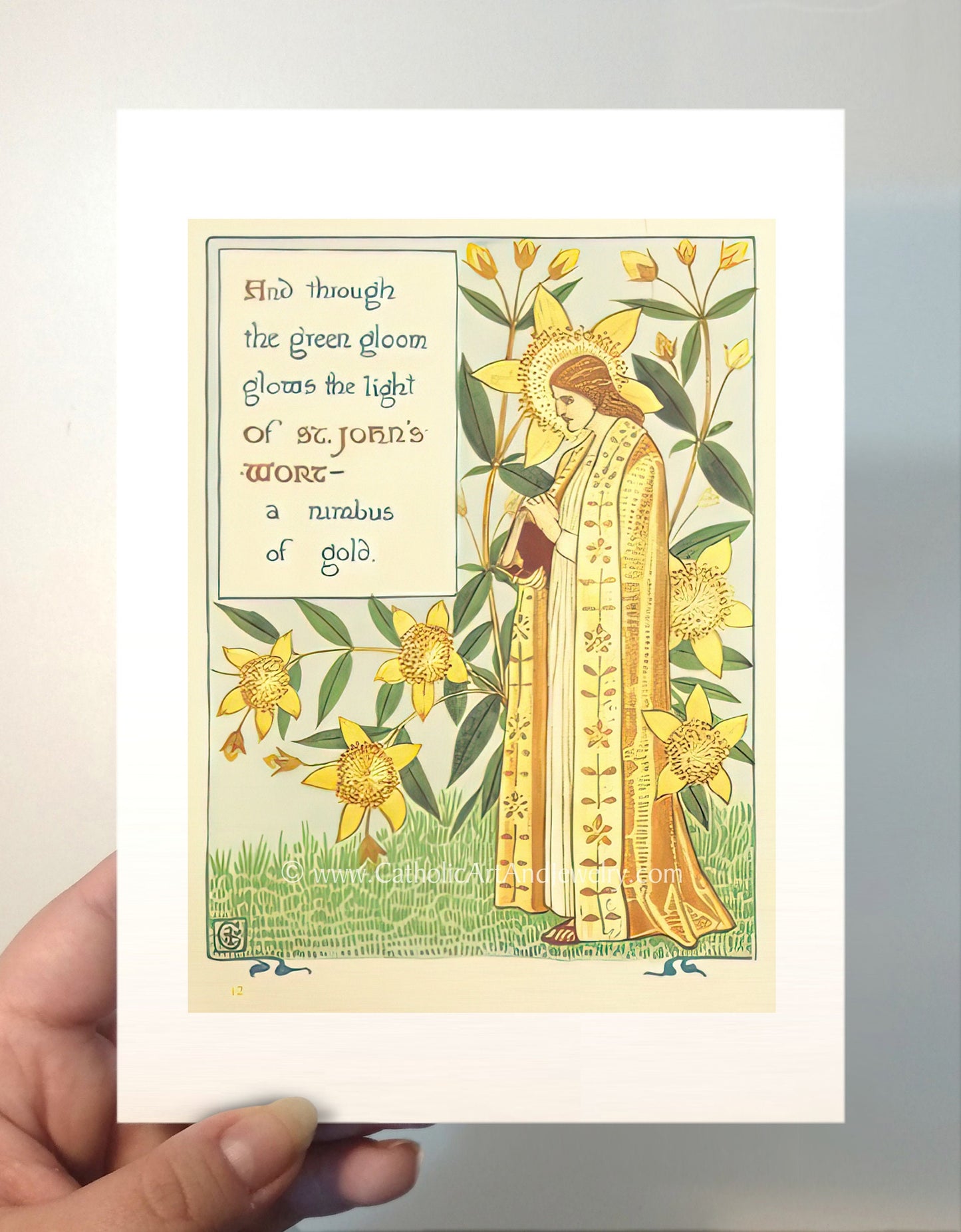 St. John’s Wort – Catholic Art Print – Catholic Gift