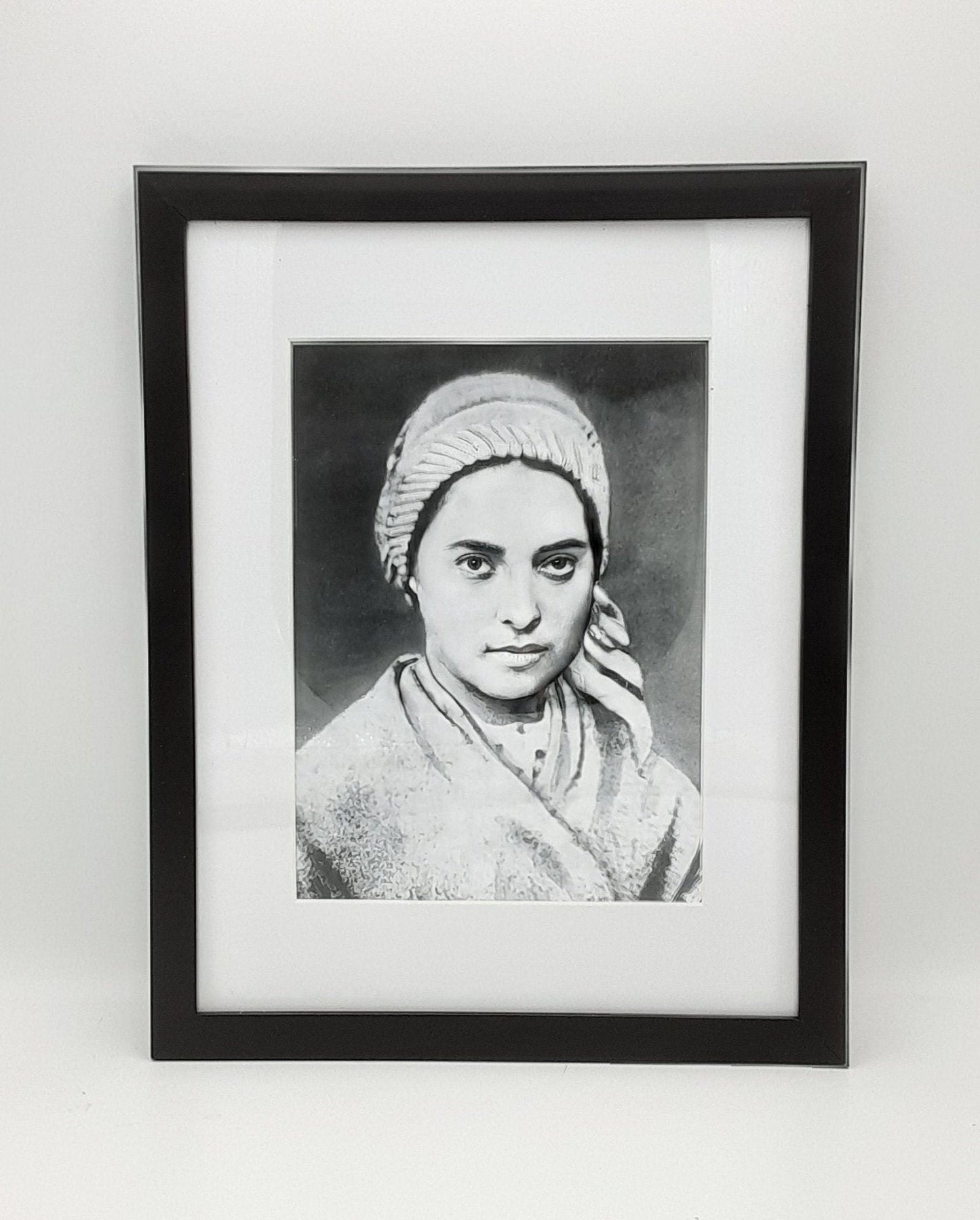 St. Bernadette – Exclusive Photo Restoration – 4 Sizes – Catholic Art – Catholic Gift