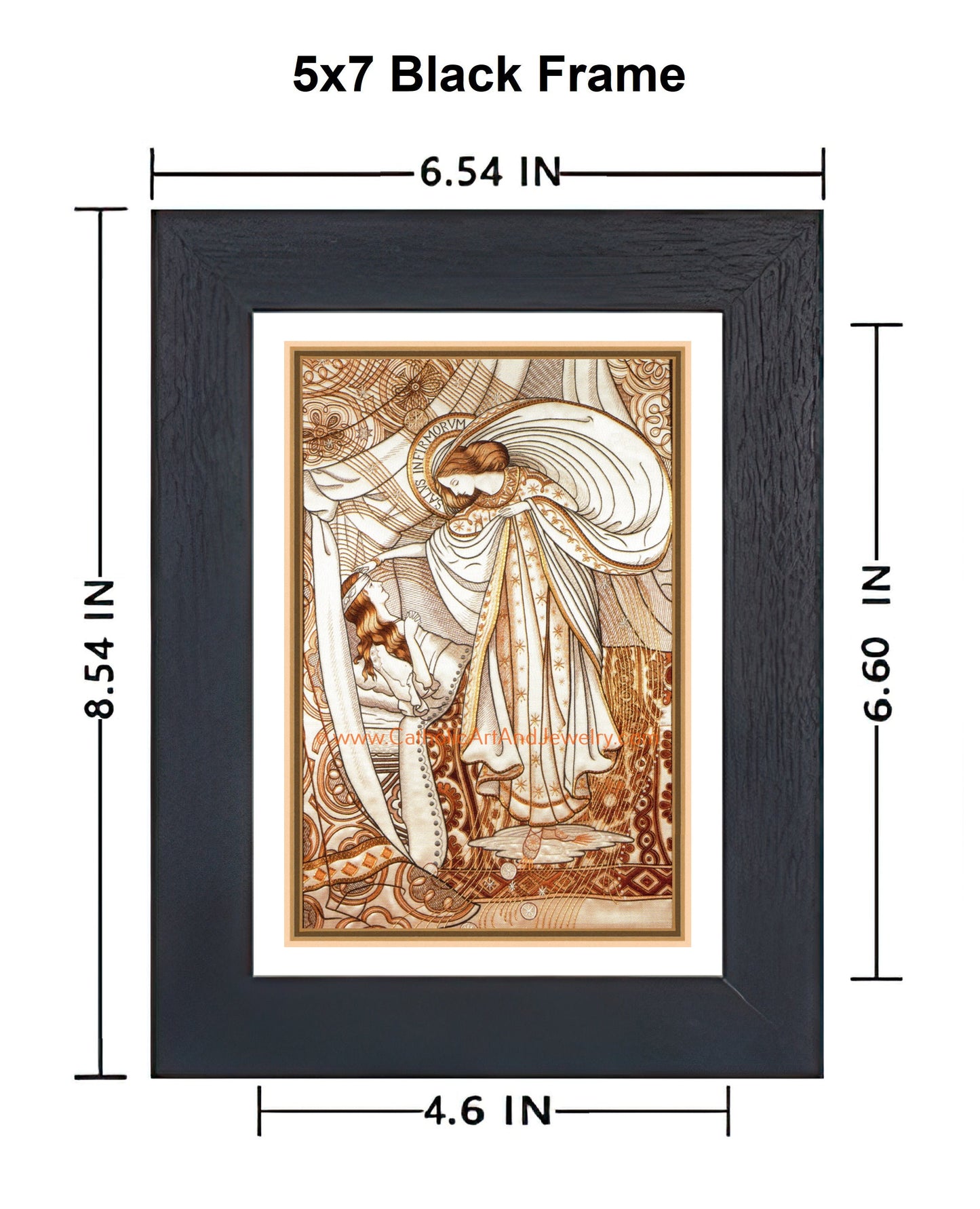 Our Lady, Health of the Sick – Salus Infirmorum – Loreto Embroideries – Vintage Catholic Art Print – Archival Quality