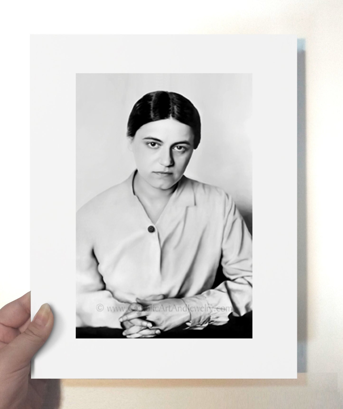 St. Edith Stein – Restored Photograph – 3 sizes – Saint Teresa Benedicta of the Cross – Catholic Art Print