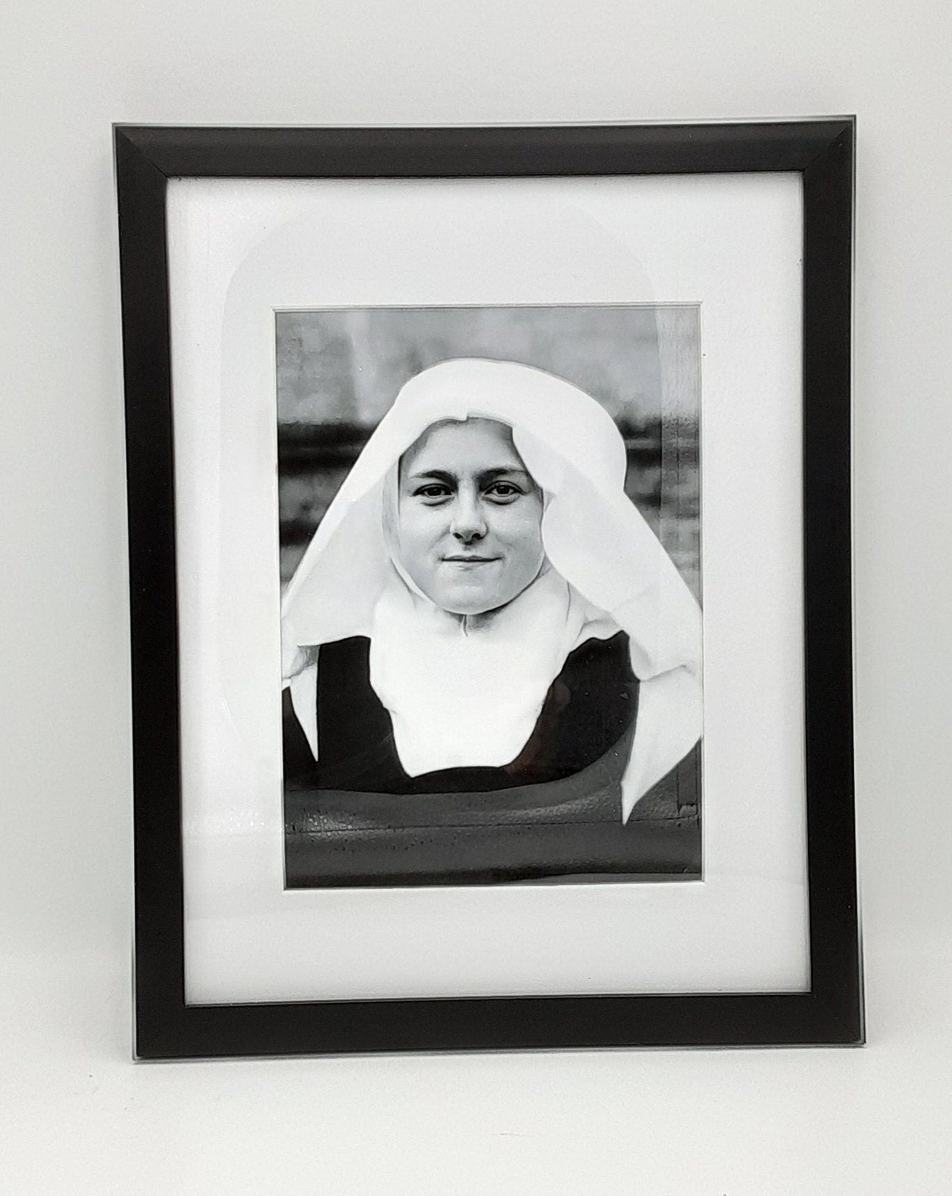 St. Therese in the Courtyard– Exclusive Restoration! – Vivid Photo – Saint Theresa – Catholic Gift