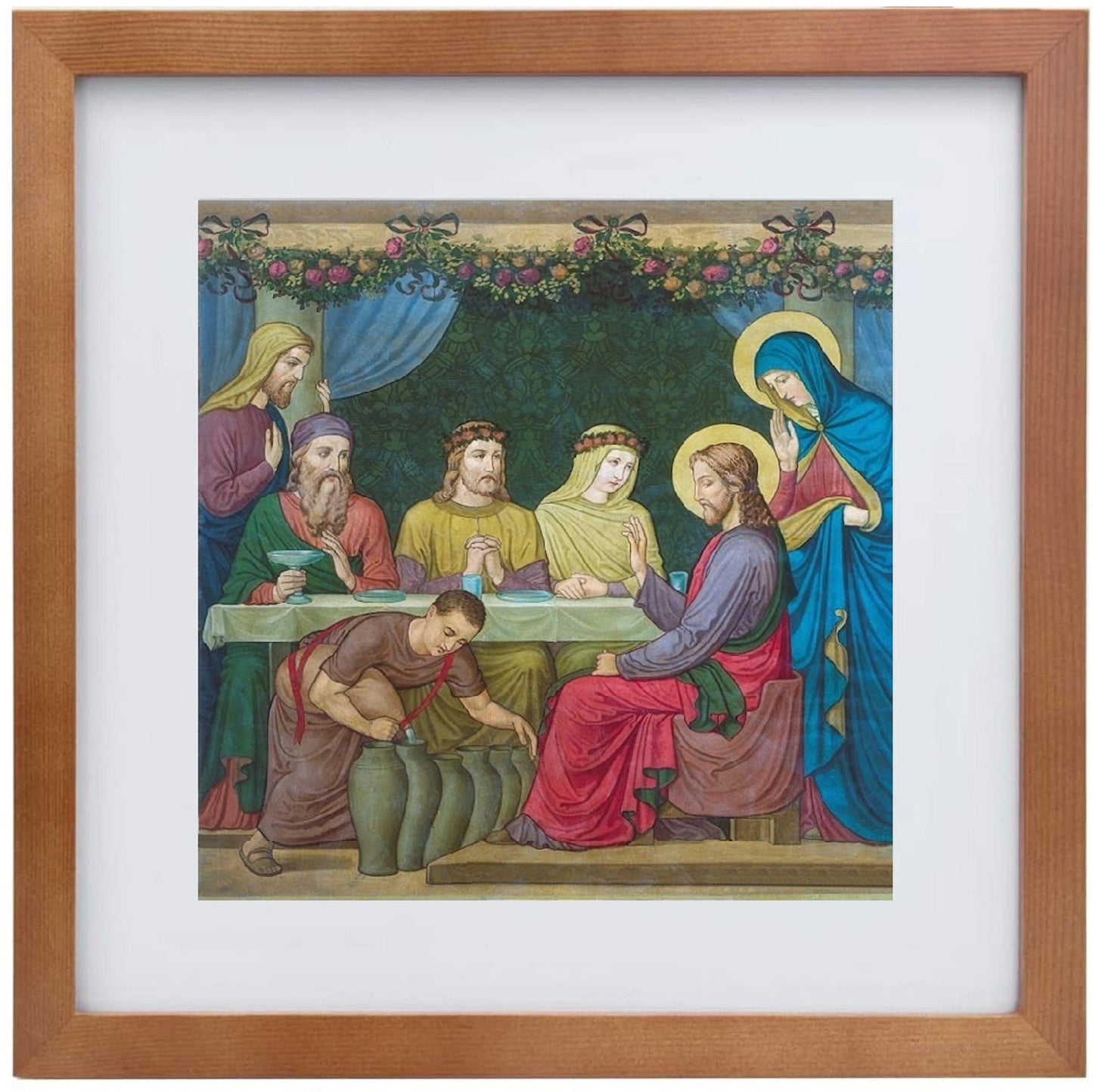 Wedding at Cana – Wedding Gift/Anniversary Gift – painted by Benedictine Monks– Catholic Art Print – Archival Quality