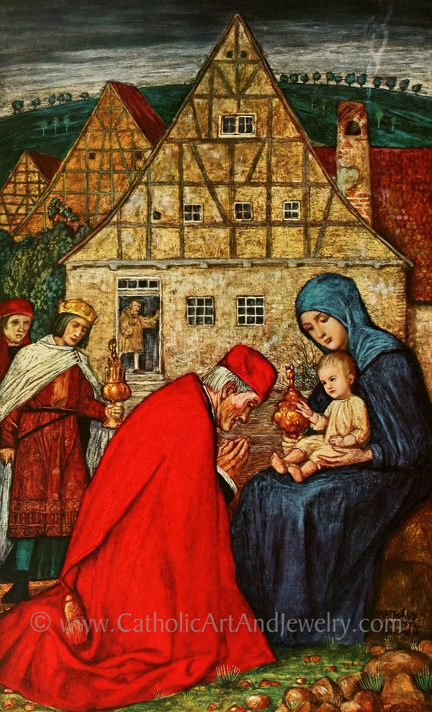 The Adoration of the Magi – by Matthias Schiessl – 4 Sizes – Catholic Art Print – Archival Quality