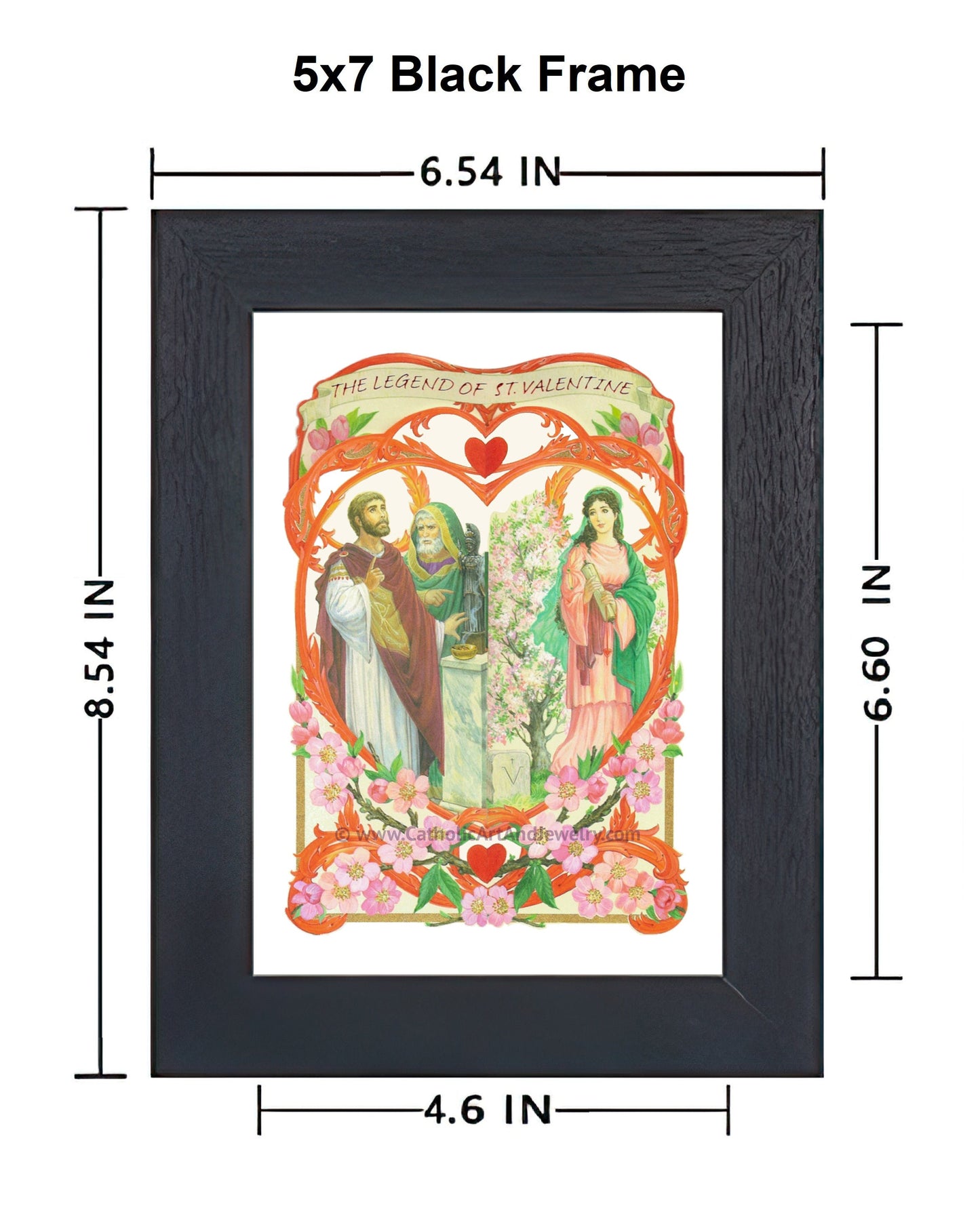 Saint Valentine's Legend – Based on Vintage Holy Card – Catholic Valentine Gift