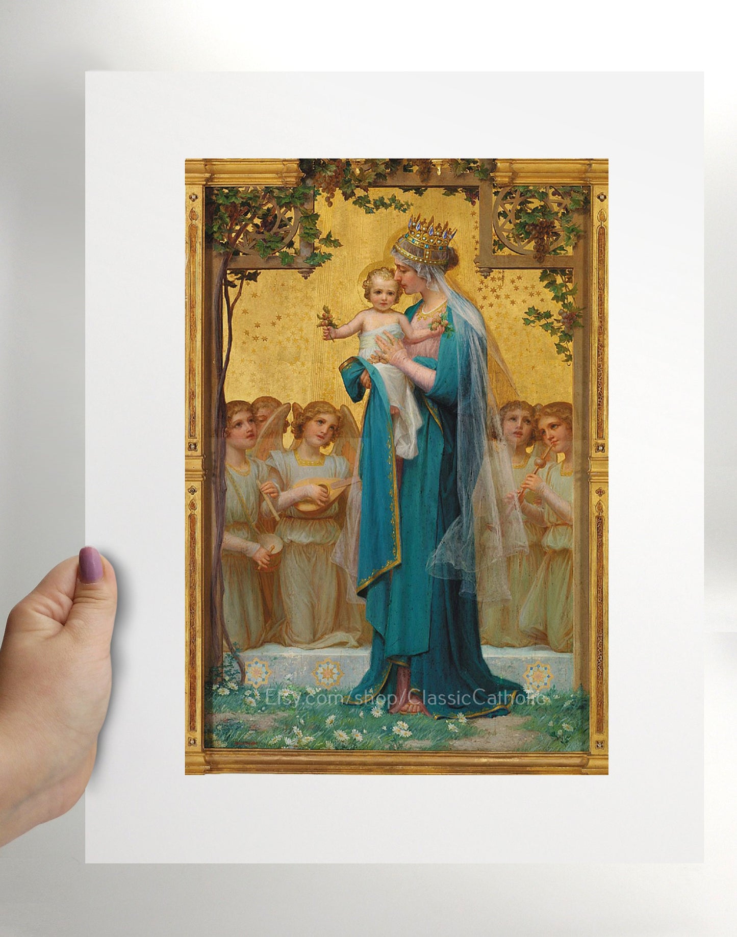 Madonna and Child Print by Enrique M. Vidal