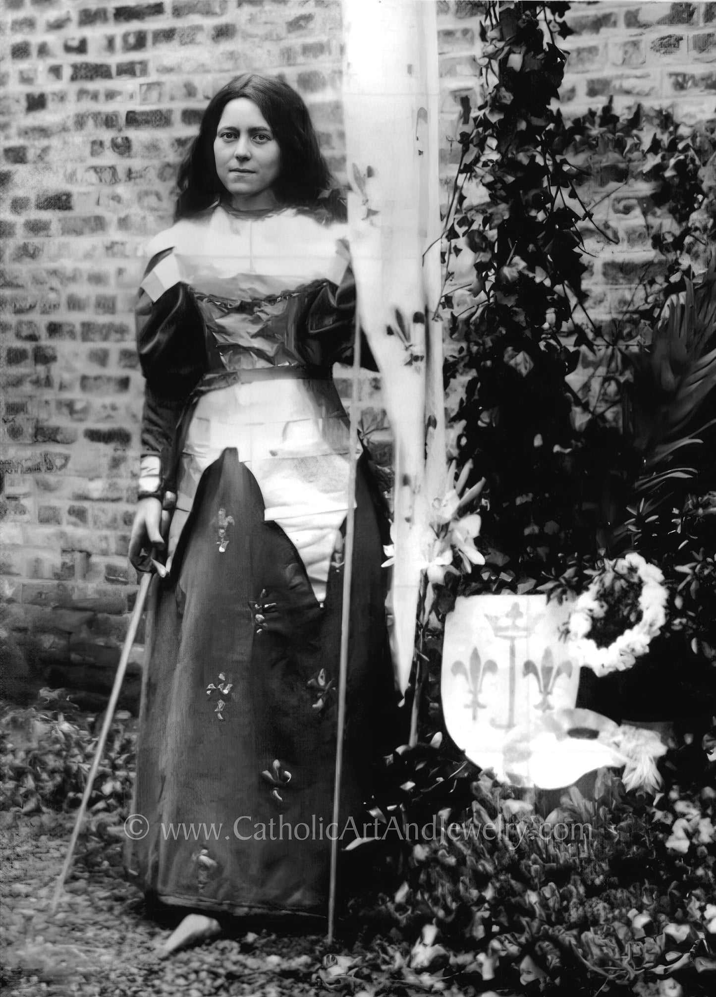 St Therese–Prayer Warrior – Exclusive Photo Restoration!
