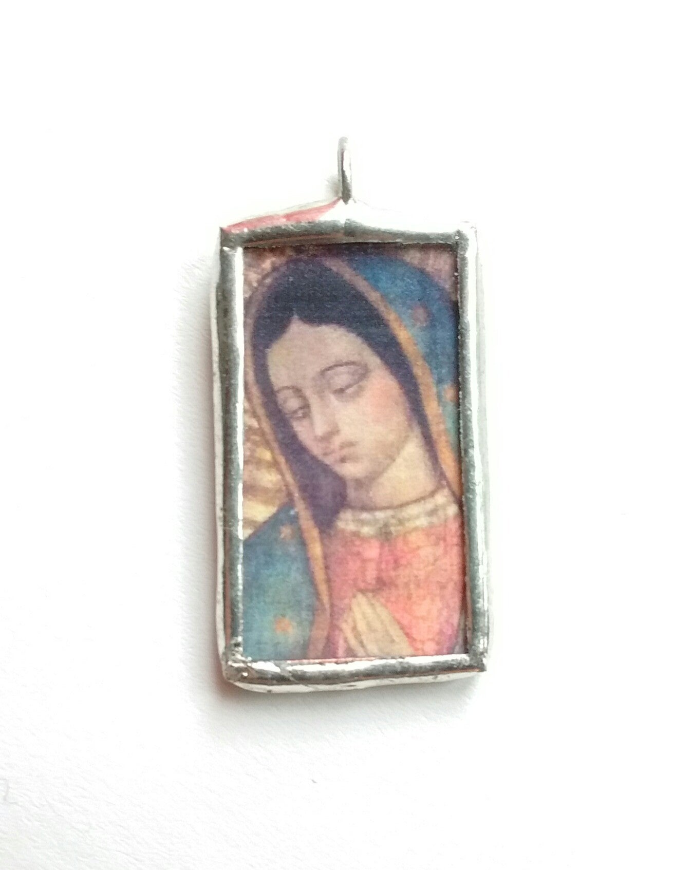 Our Lady of Guadalupe Pendant from Juan Diego's Tilma