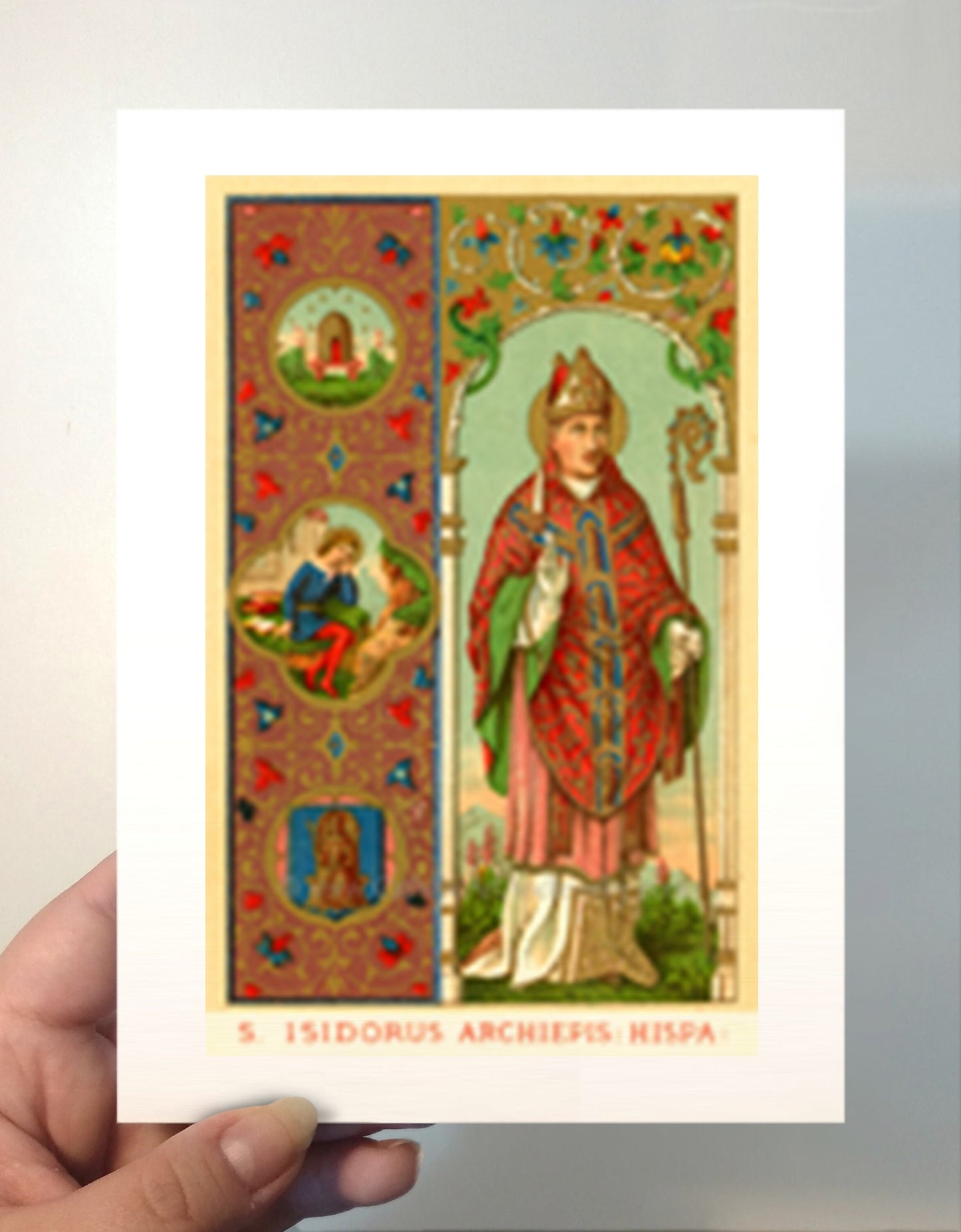 St. Isidore of Seville – Patron Saint of the Internet – Catholic Art Print – Archival Quality