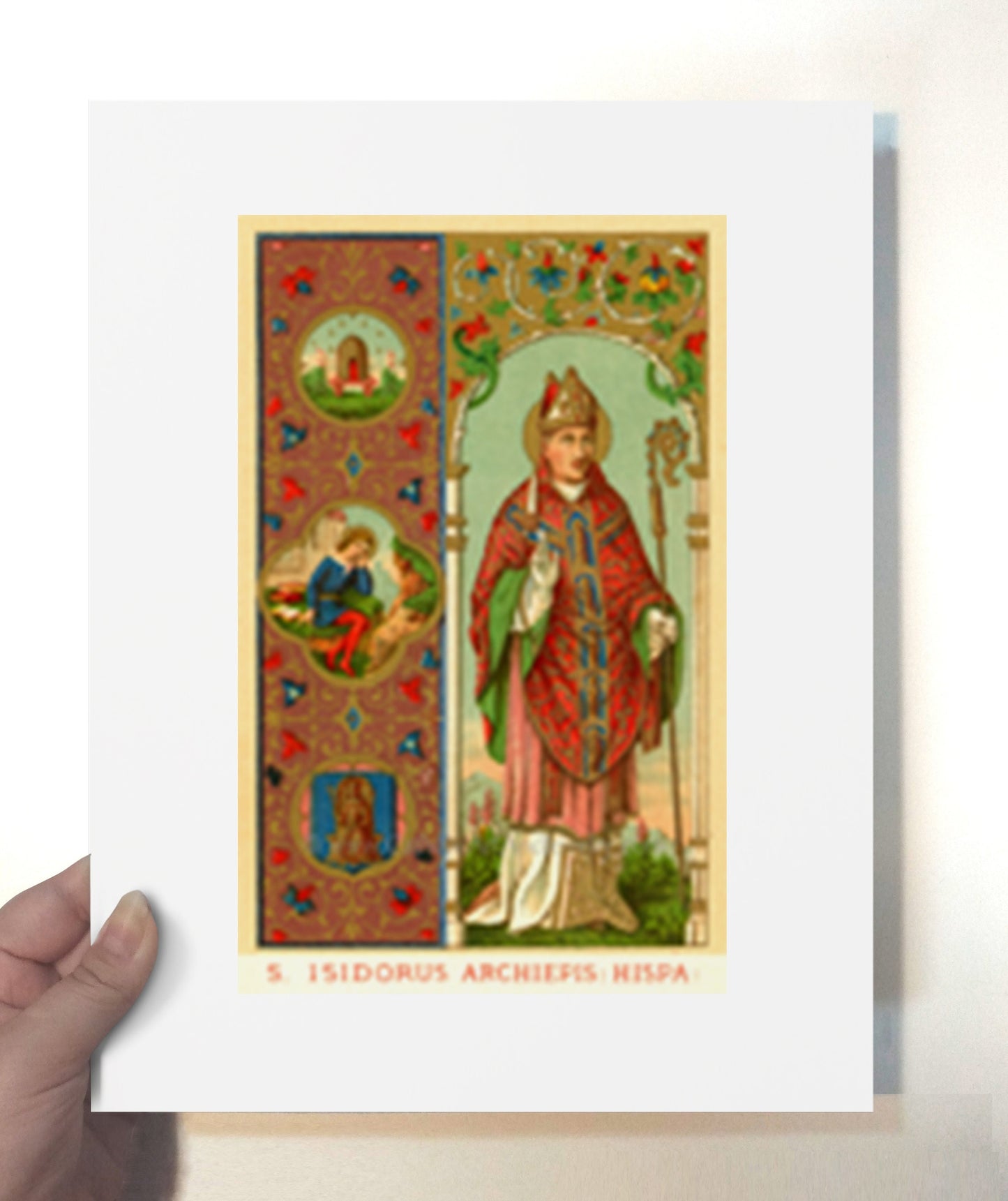 St. Isidore of Seville – Patron Saint of the Internet – Catholic Art Print – Archival Quality