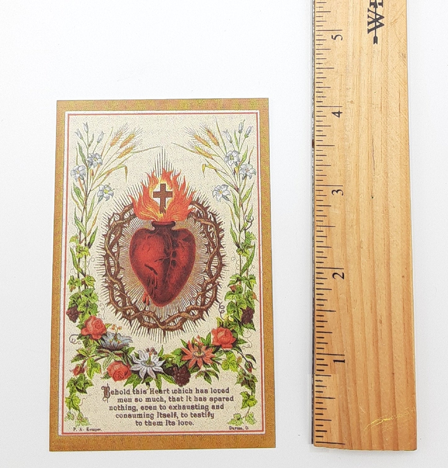 Holy Card Sacred Heart of Jesus – pack of 10/100/1000 – Restored Vintage Holy Card