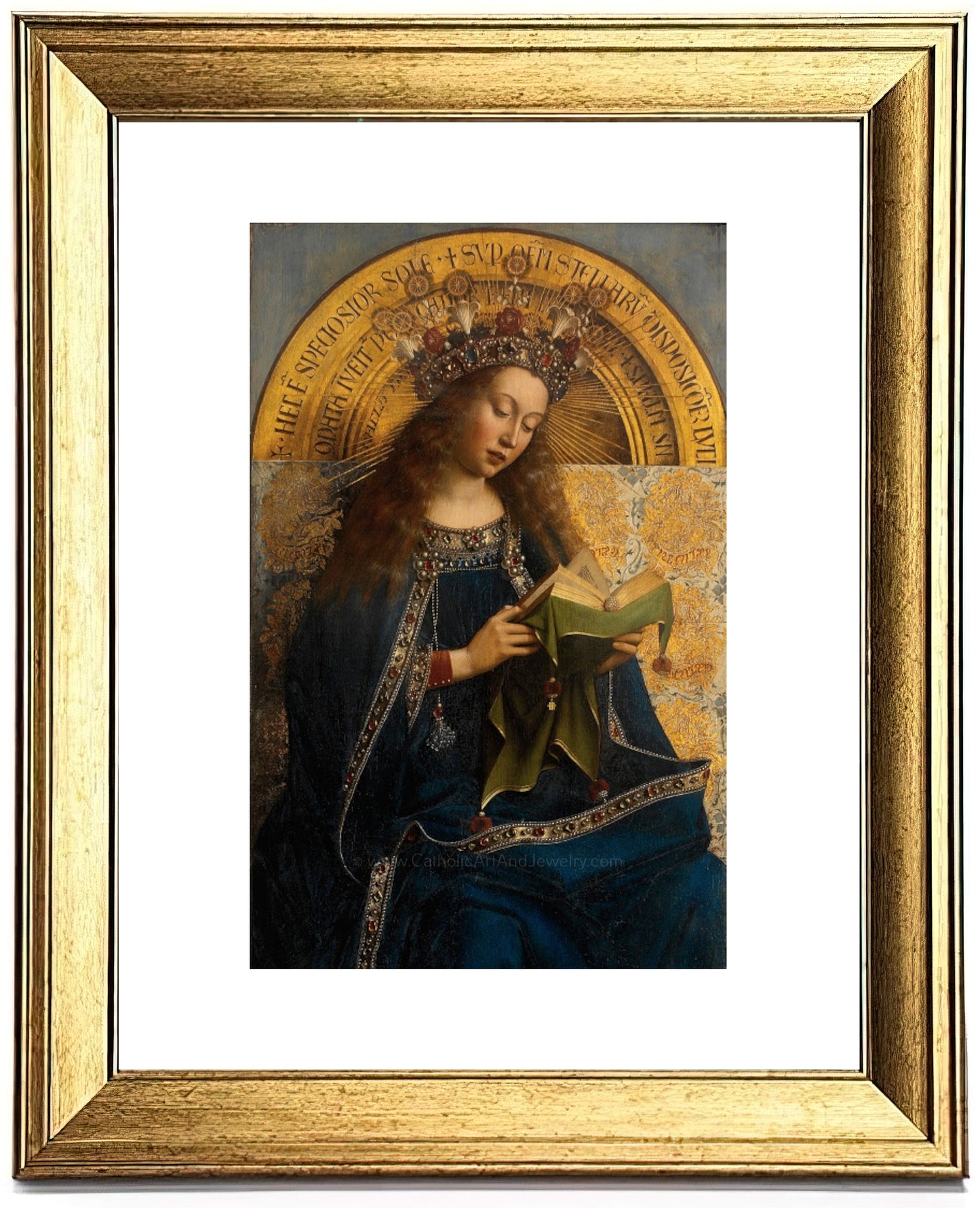 The Virgin Mary – Ghent Altarpiece – Jan van Eyck – Medieval/Renaissance – Catholic Art Print